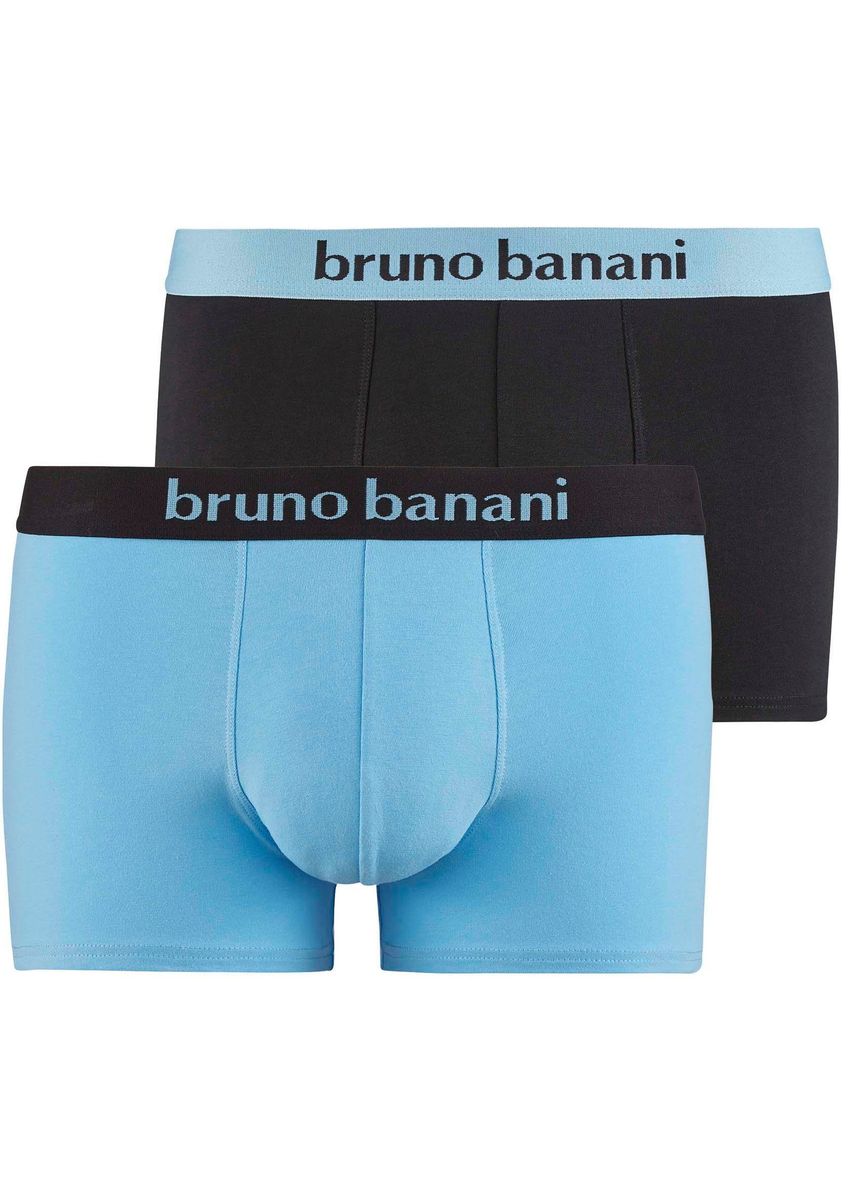 Bruno Banani Boxershort Flowing met contrastkleurige boorden (Set van 2)