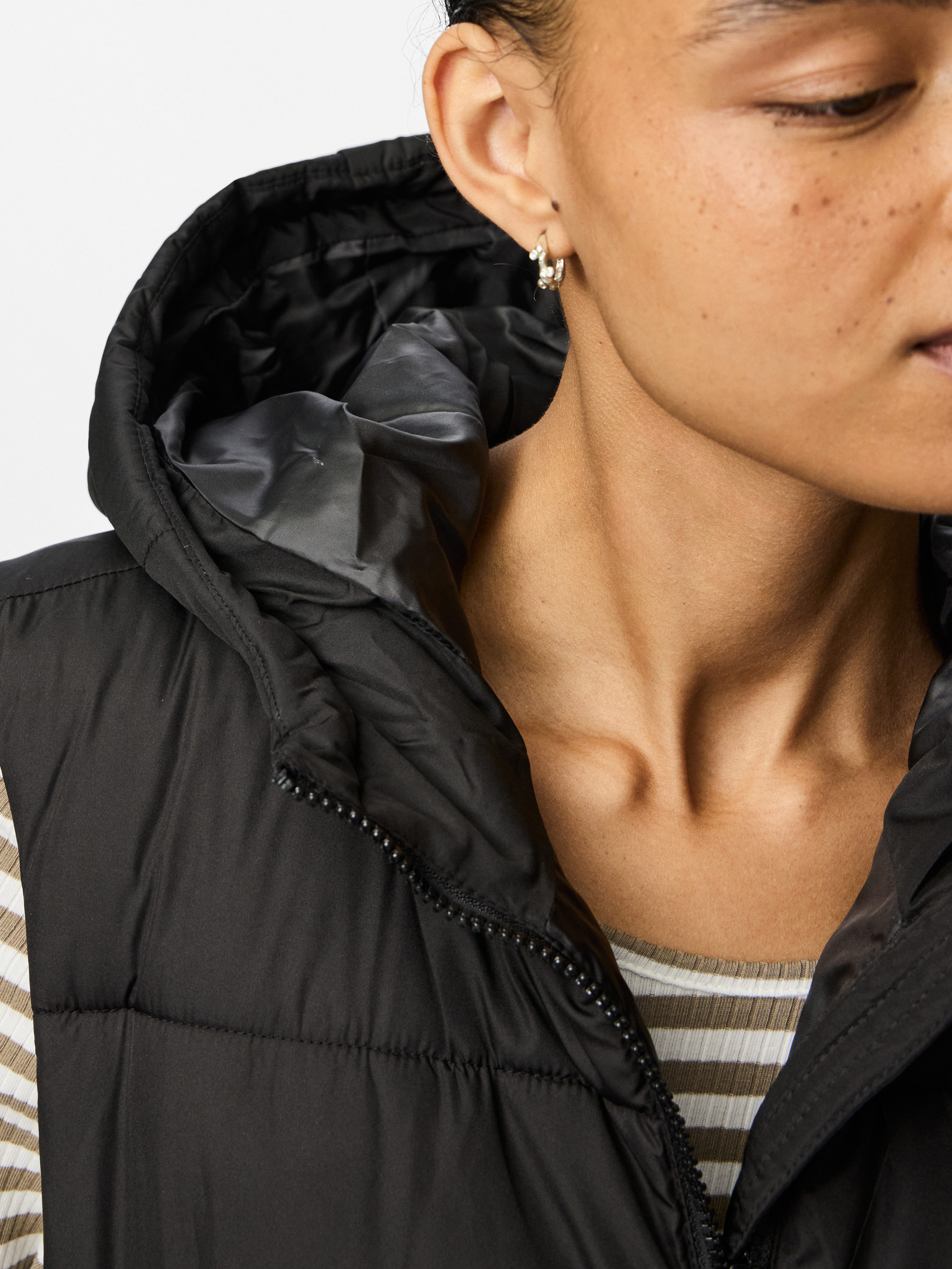 pieces Bodywarmer PCBEE NEW LONG PUFFER VEST NOOS BC