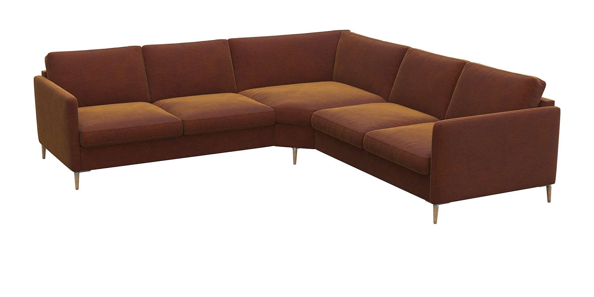 FLEXLUX Hoekbank Fiore, gelijkbenig, comfortabel door hoogwaardige zitconstructie