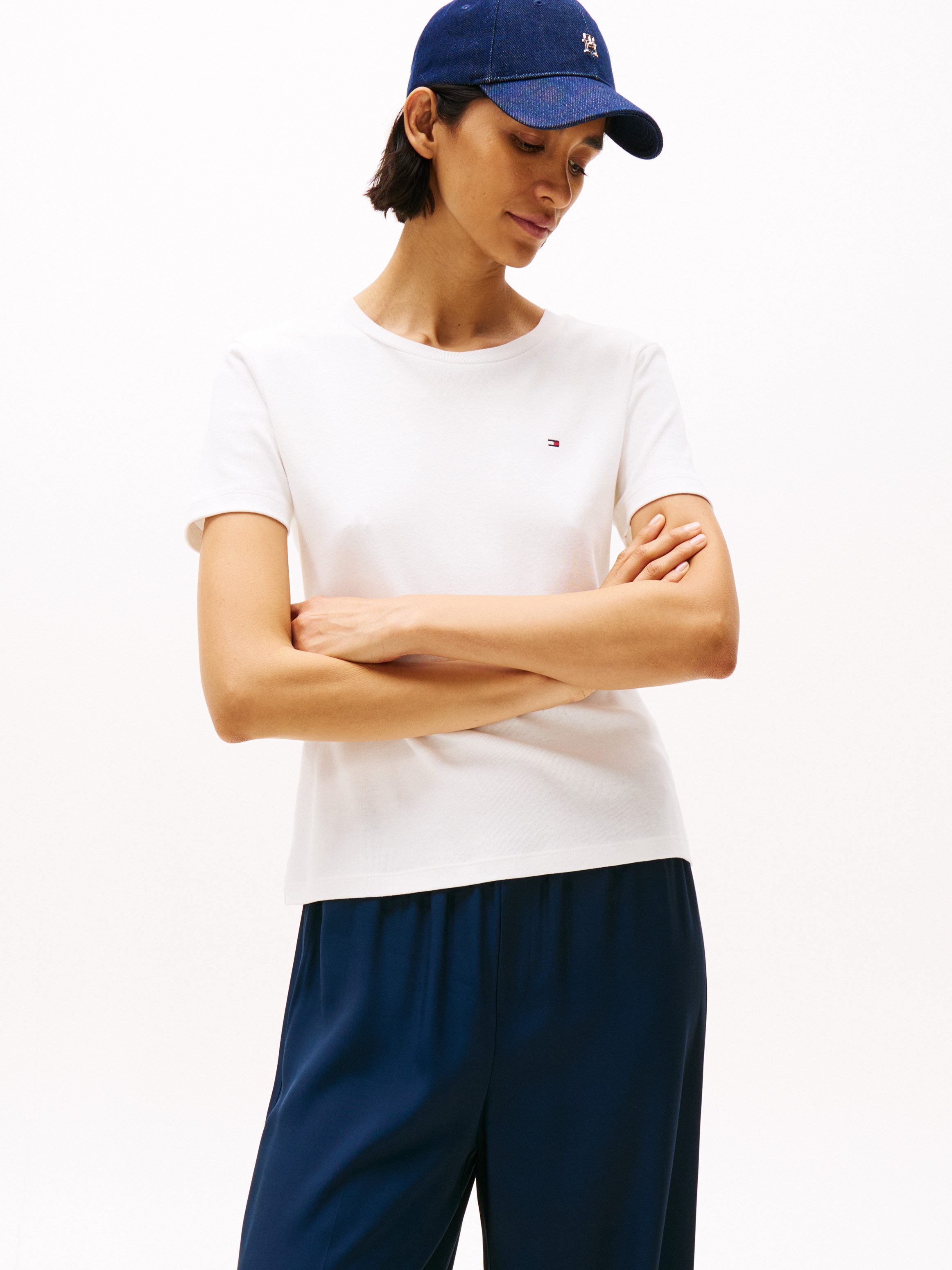 Tommy Hilfiger T-shirt SLIM CODY C-NK SS met geborduurd logo