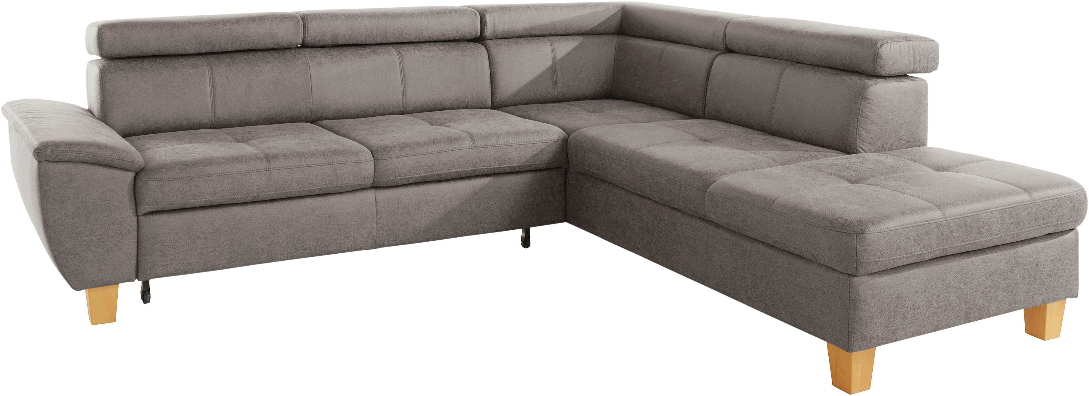 exxpo - sofa fashion Hoekbank Enya, uitgebreide afwerking, hoog zitcomfort, comfortabel, L-vorm