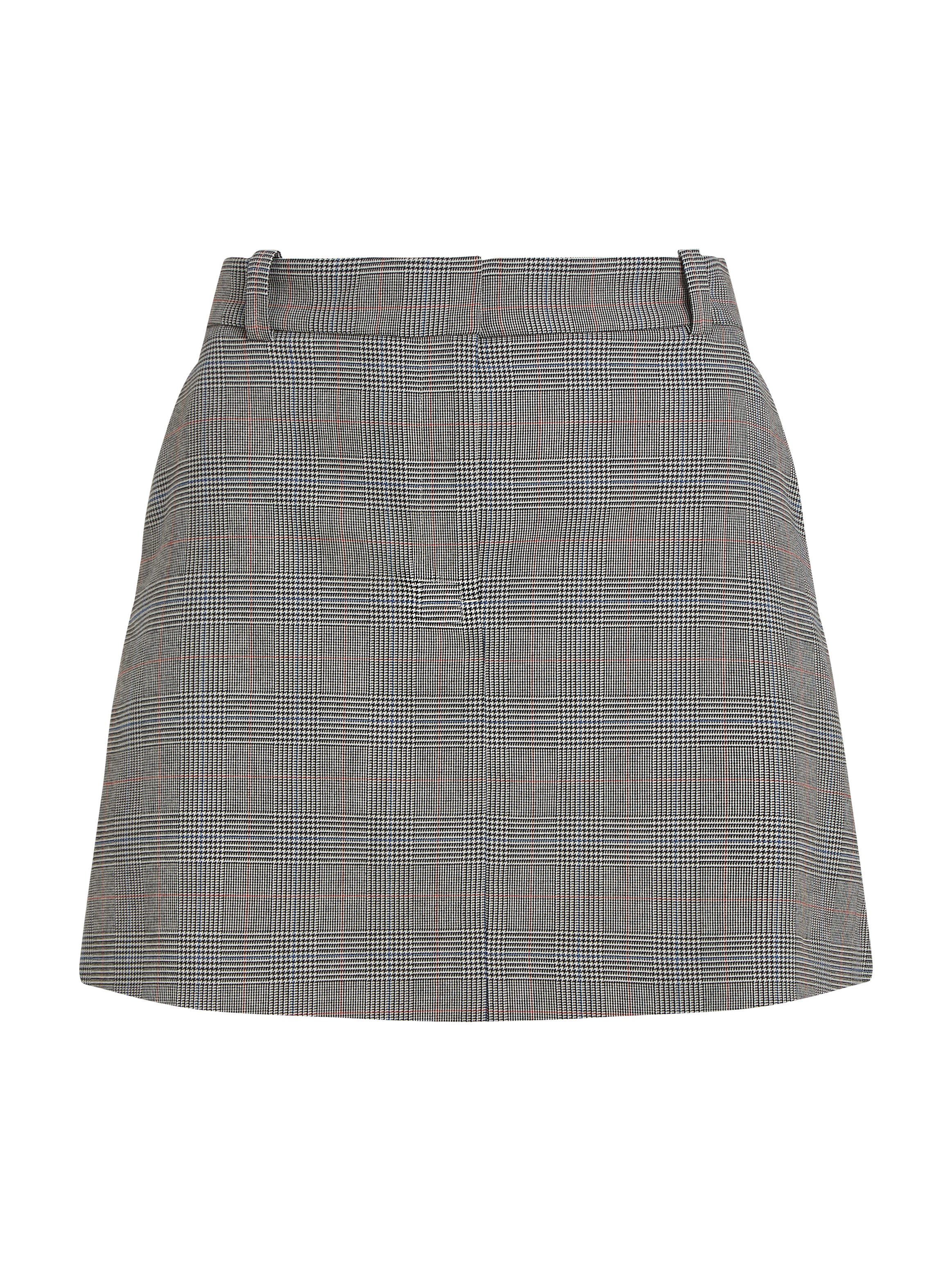 Tommy Hilfiger Kokerrok POW CHECK SHORT SKIRT (Global Serie TH VROUWEN)