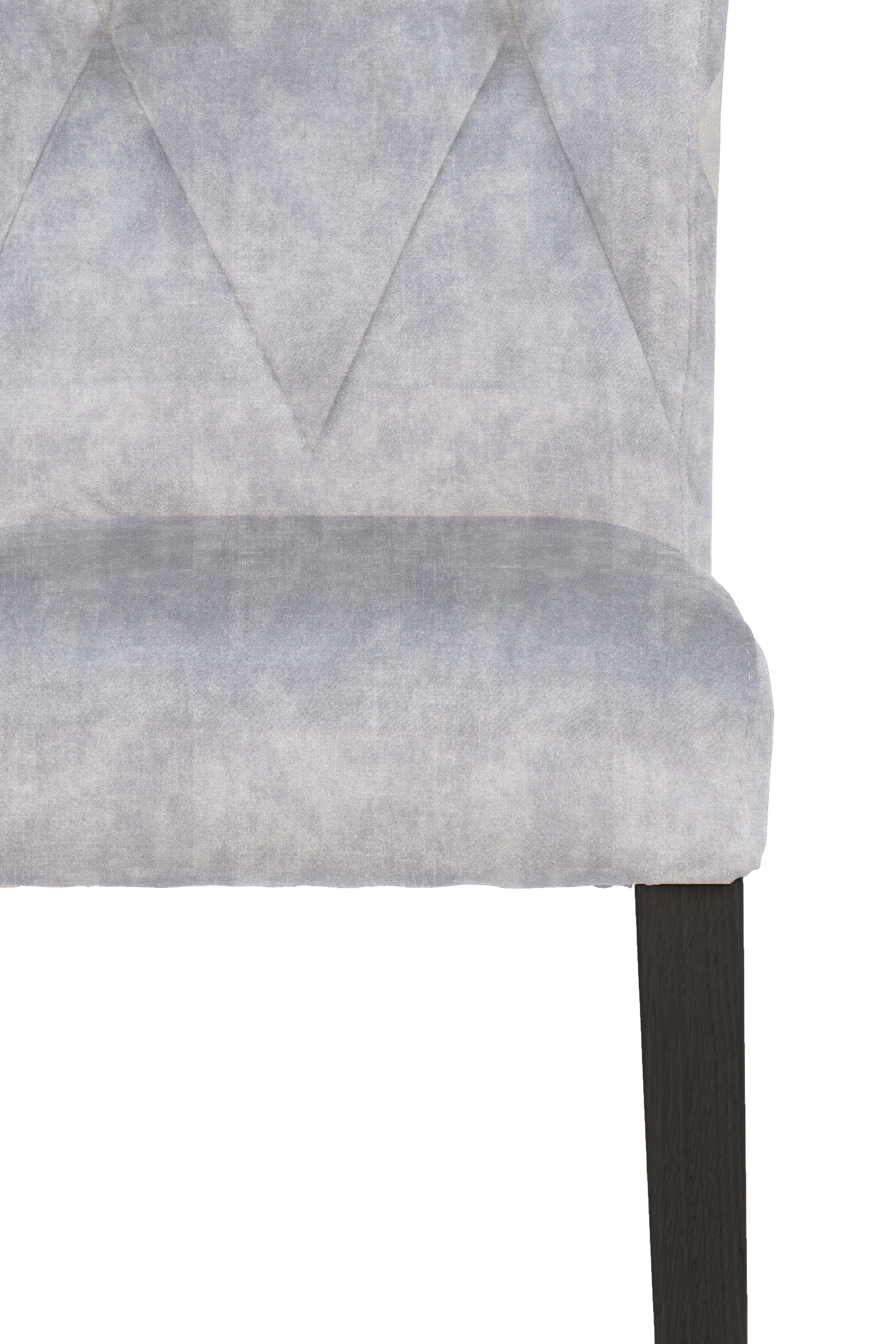 Home affaire Stoel met 4 poten Diamond Zitting en rugleuning zacht verdikt (set, 2 stuks)