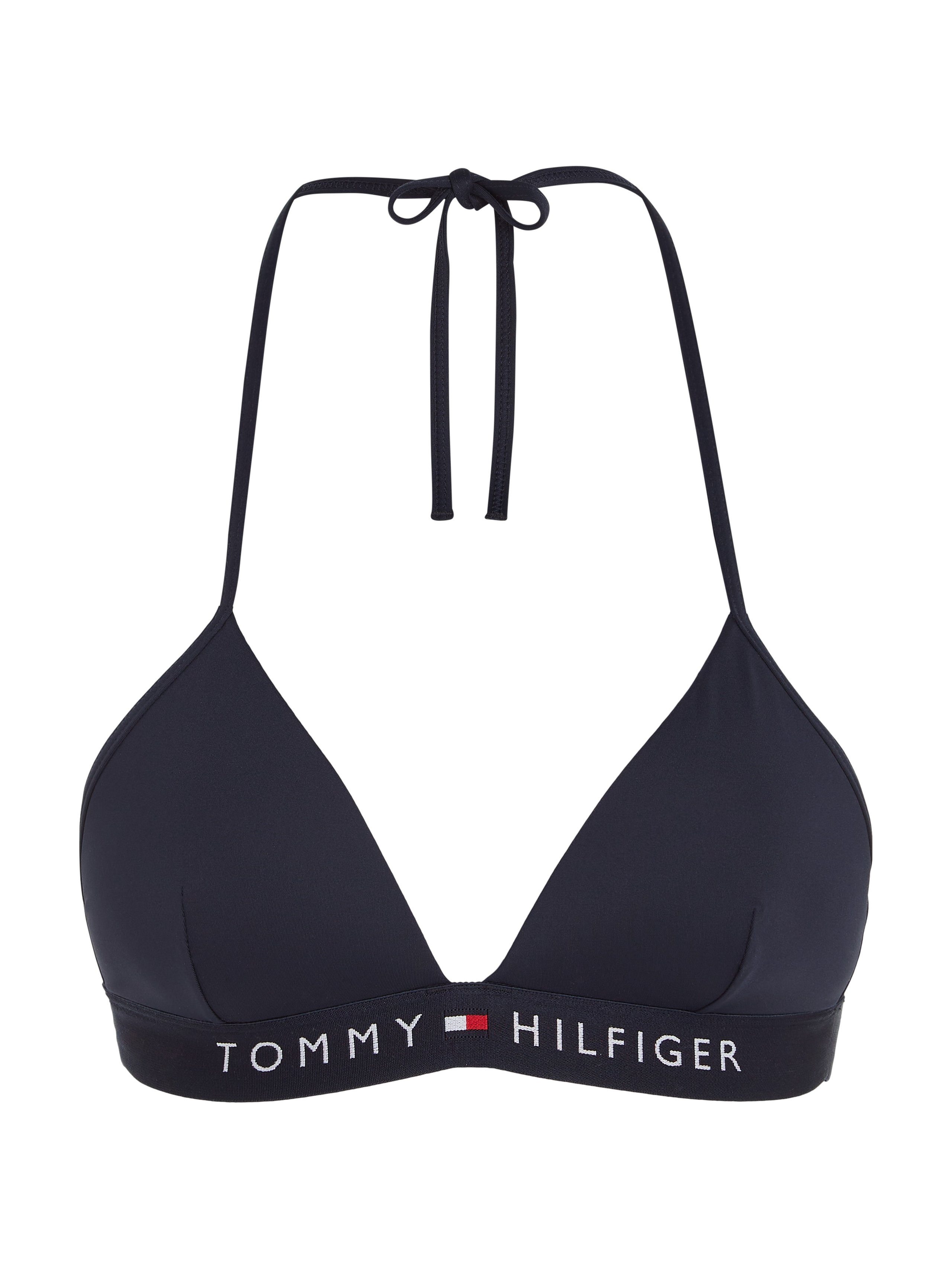 Tommy Hilfiger Swimwear Triangel-bikinitop TH TRIANGLE FIXED FOAM met tommy hilfiger-branding