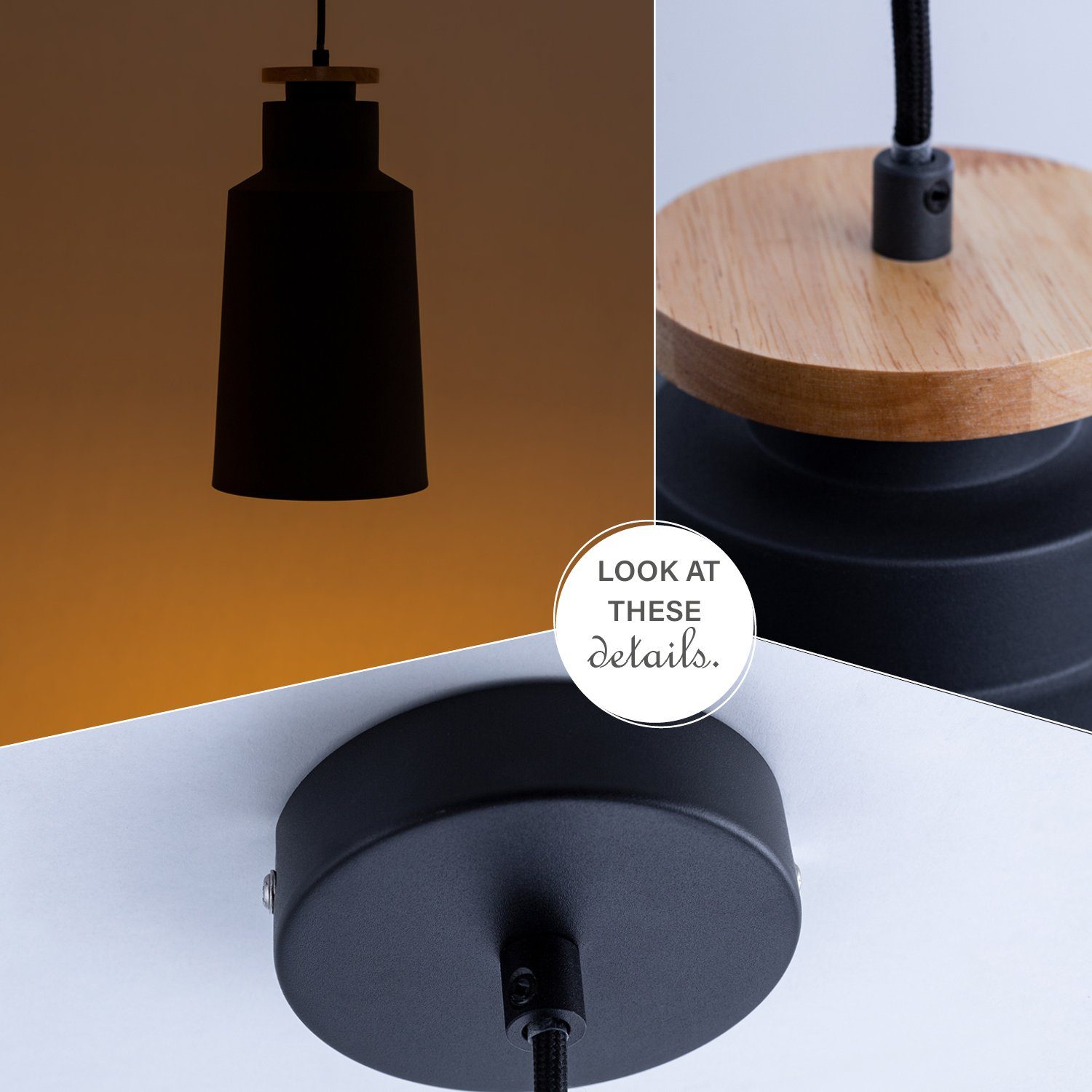 Paco Home Hanglamp JACK I Hanglamp eetkamer keukenlamp Eettafellamp Scandinavisch E27