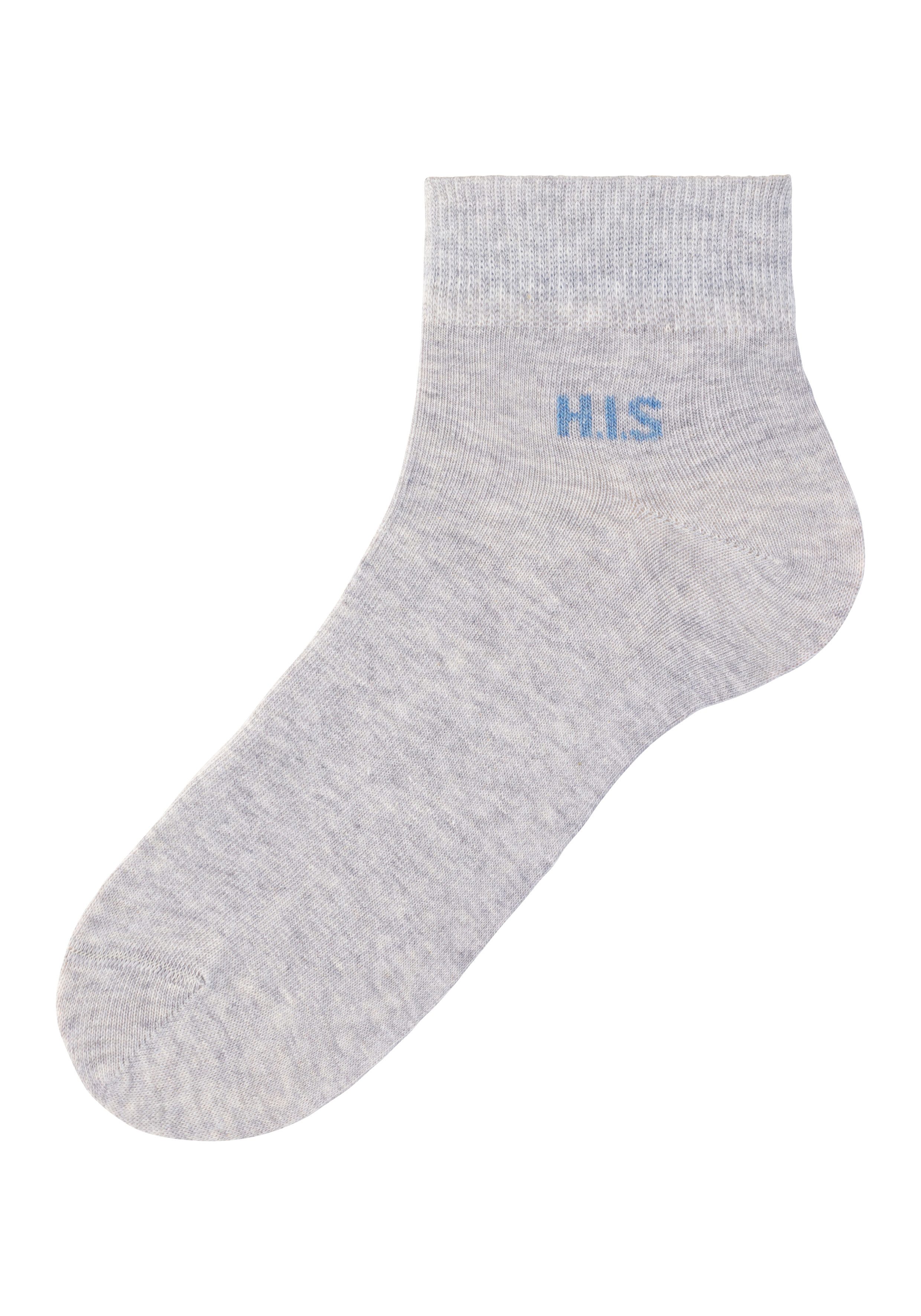 H.I.S Korte sokken met gekleurde binnenkant van de band (set, 10 paar)