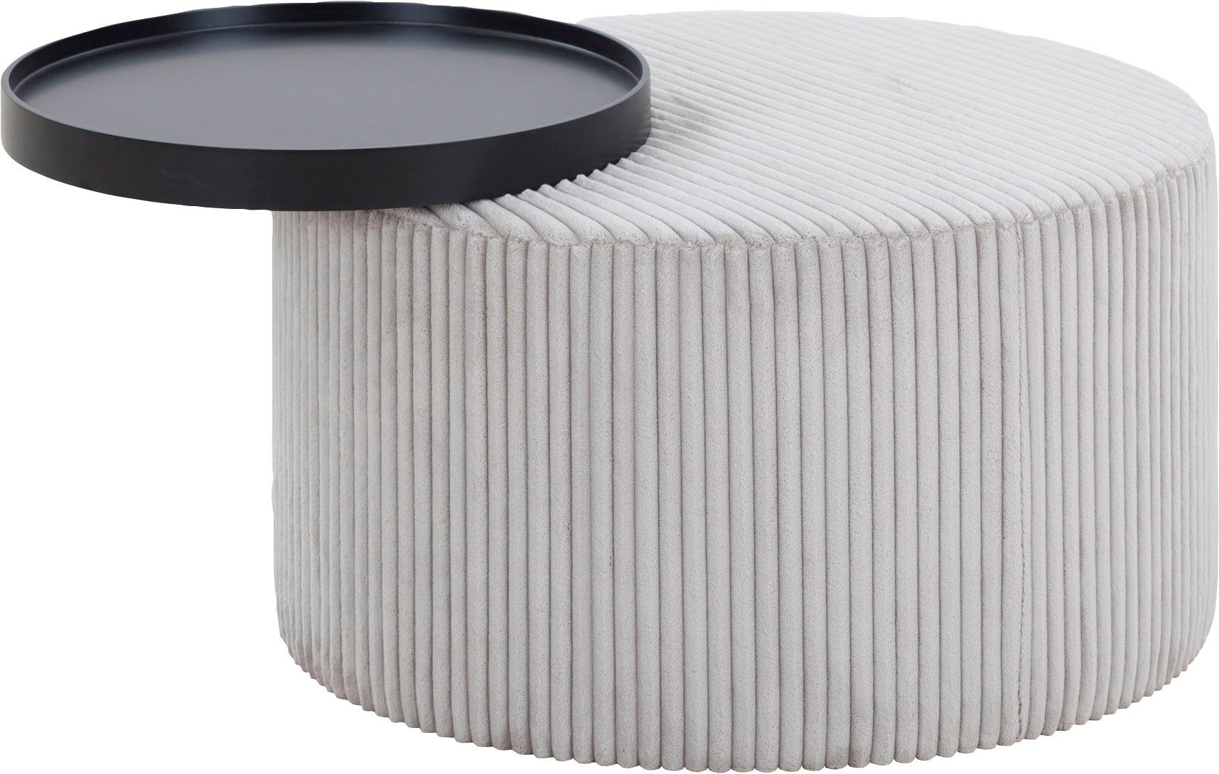 SalesFever Salontafel Bekleding in moderne corduroy-look