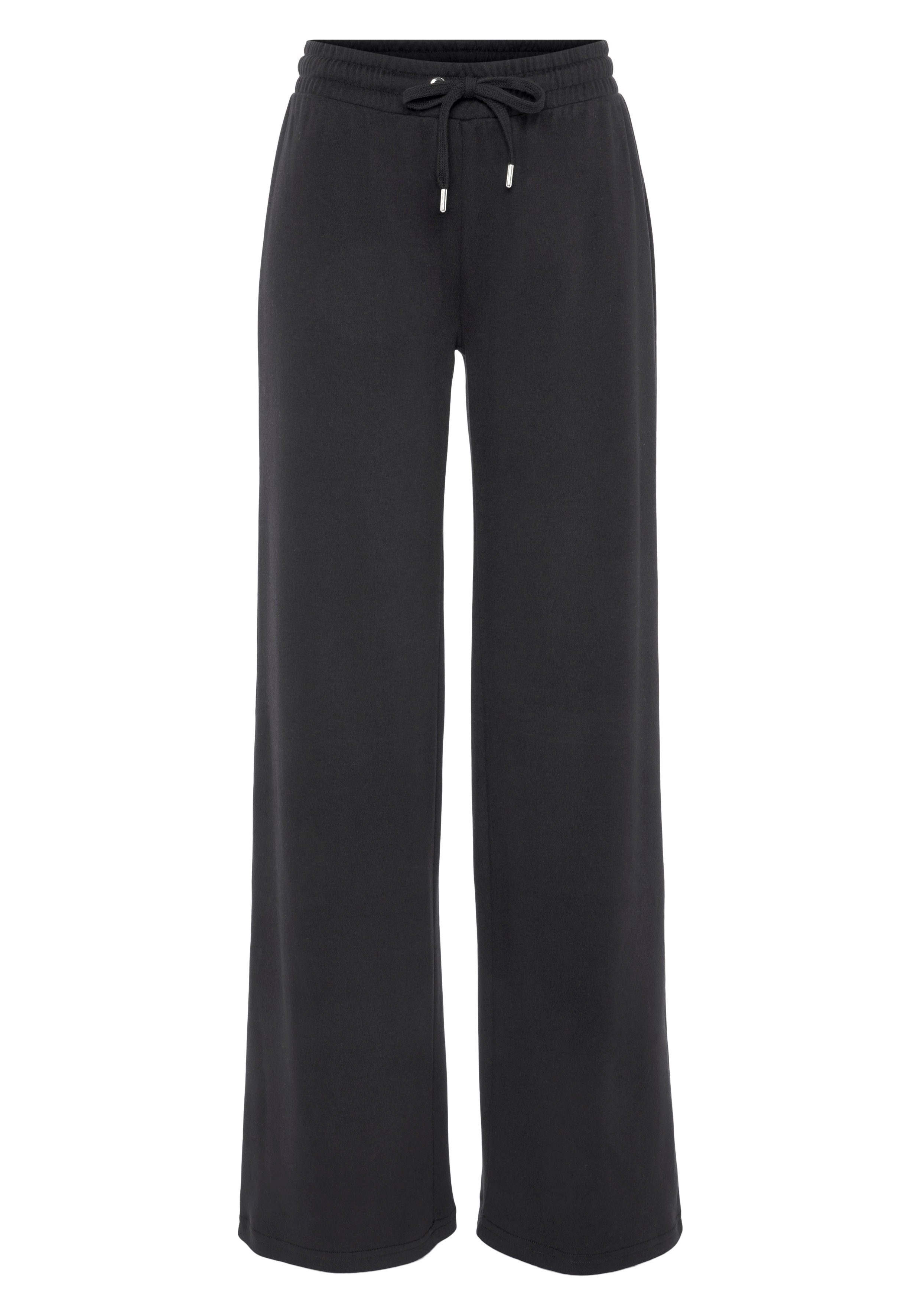Lascana Sweatbroek -Loungebroek met uitlopende pijpen, loungewear