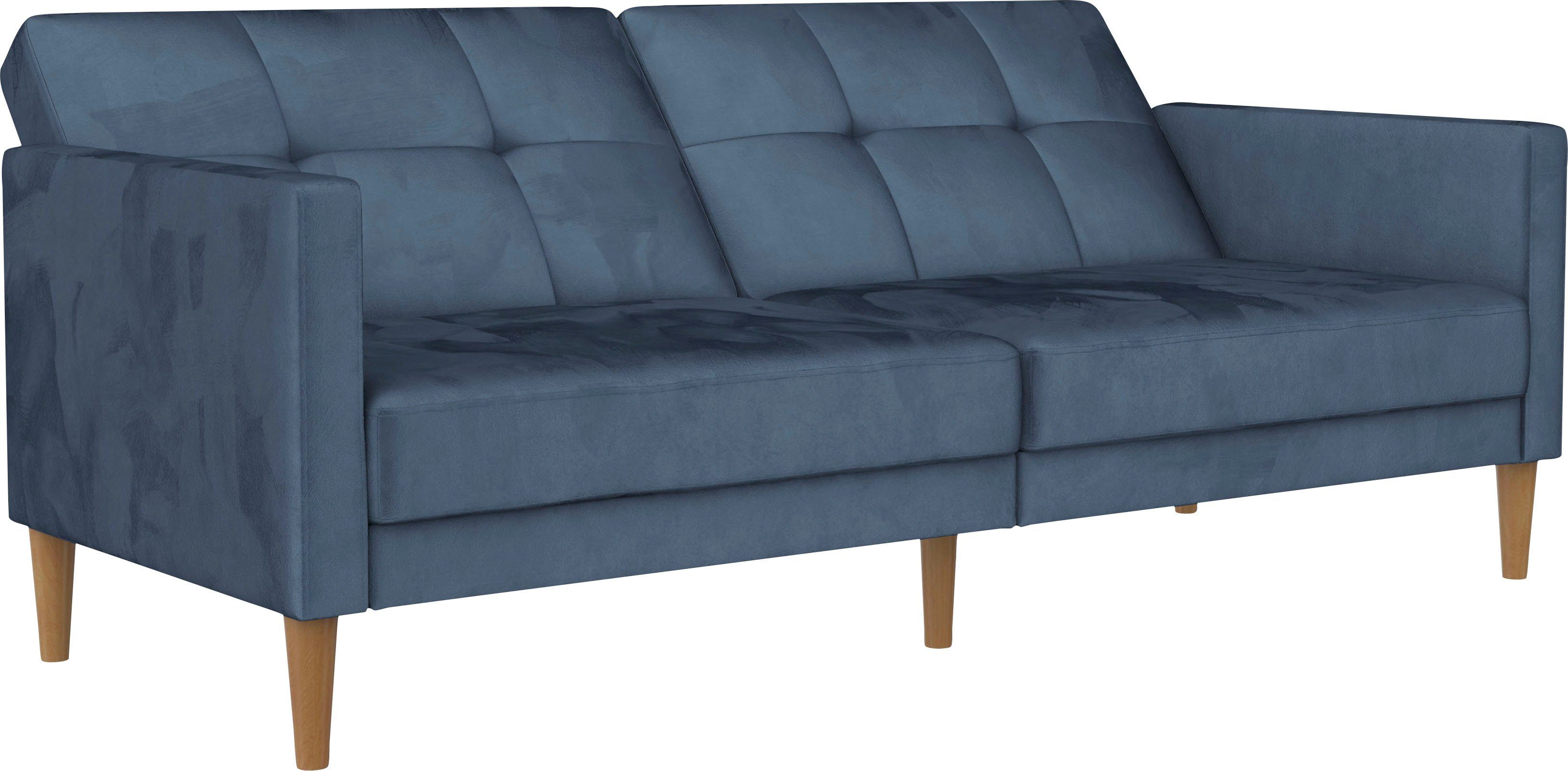Dorel Home 3-zitsbank Lilly Bedfunctie, rugleuning 3-voudig verstelbaar, zithoogte 43 cm