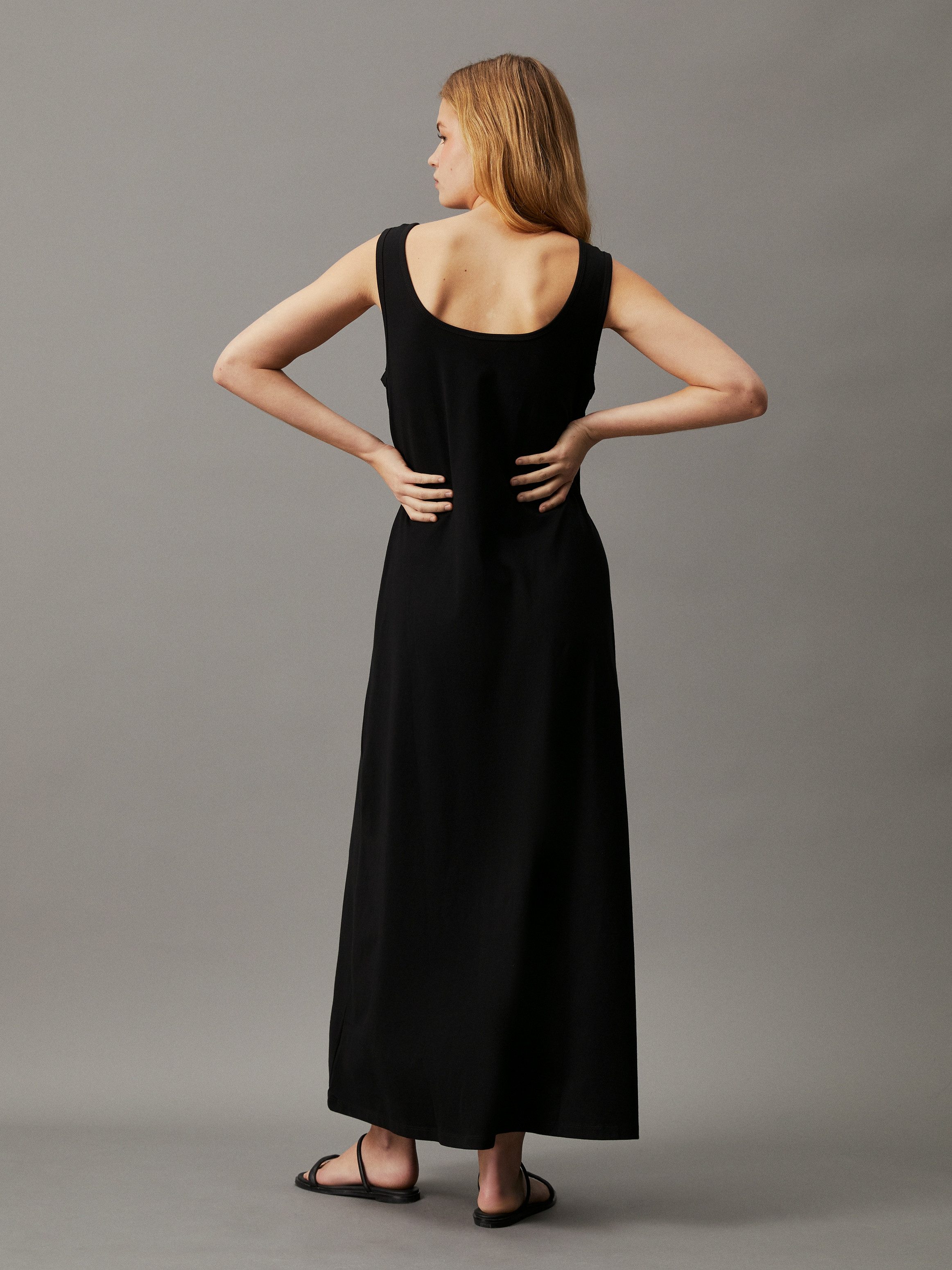 Calvin Klein Shirtjurk MONOLOGO LOOSE LONG TANK DRESS