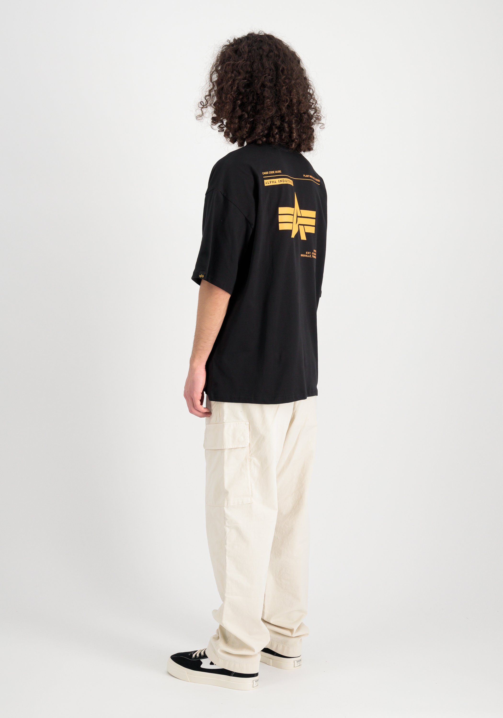 Alpha Industries T-shirt Alpha Industries Mannen - T-Shirts Logo Achterdruk T