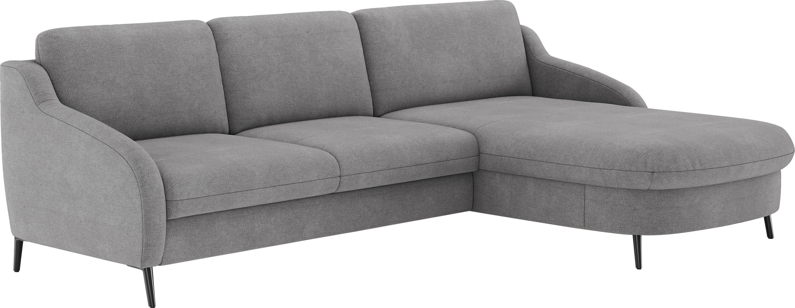 sit&more Hoekbank Soul L-vorm optioneel met bedfunctie en bedlade of lade
