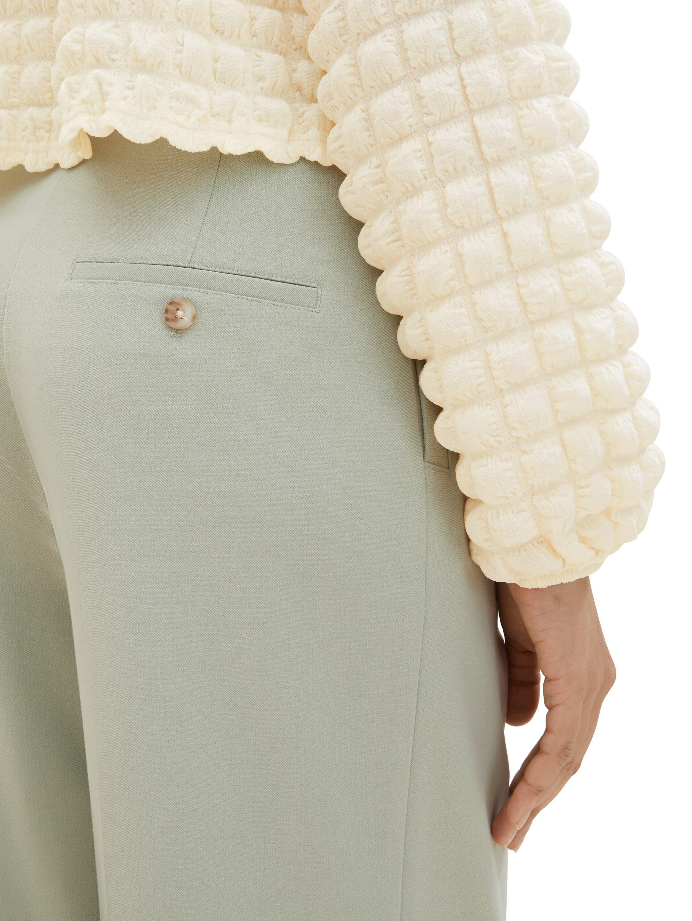 Tom Tailor Bandplooibroek Lea Wide Leg met wijde pijpen
