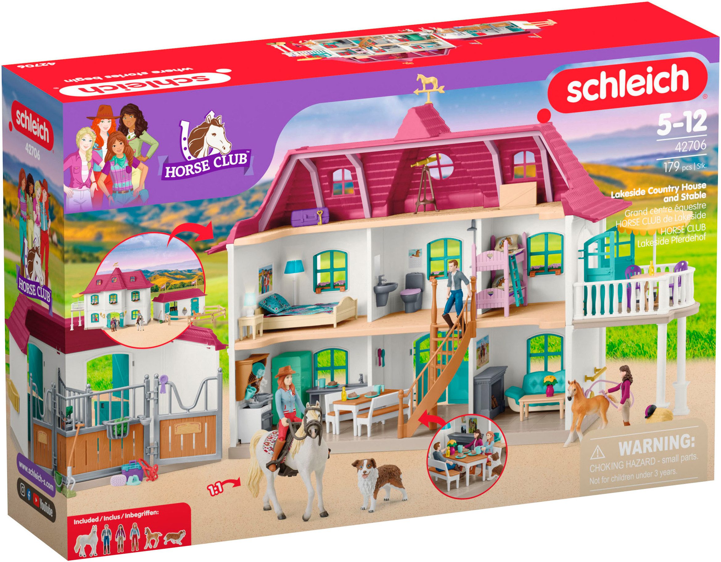 Schleich® Speelwereld HORSE CLUB, Lakeside Country House and Stable (42706)