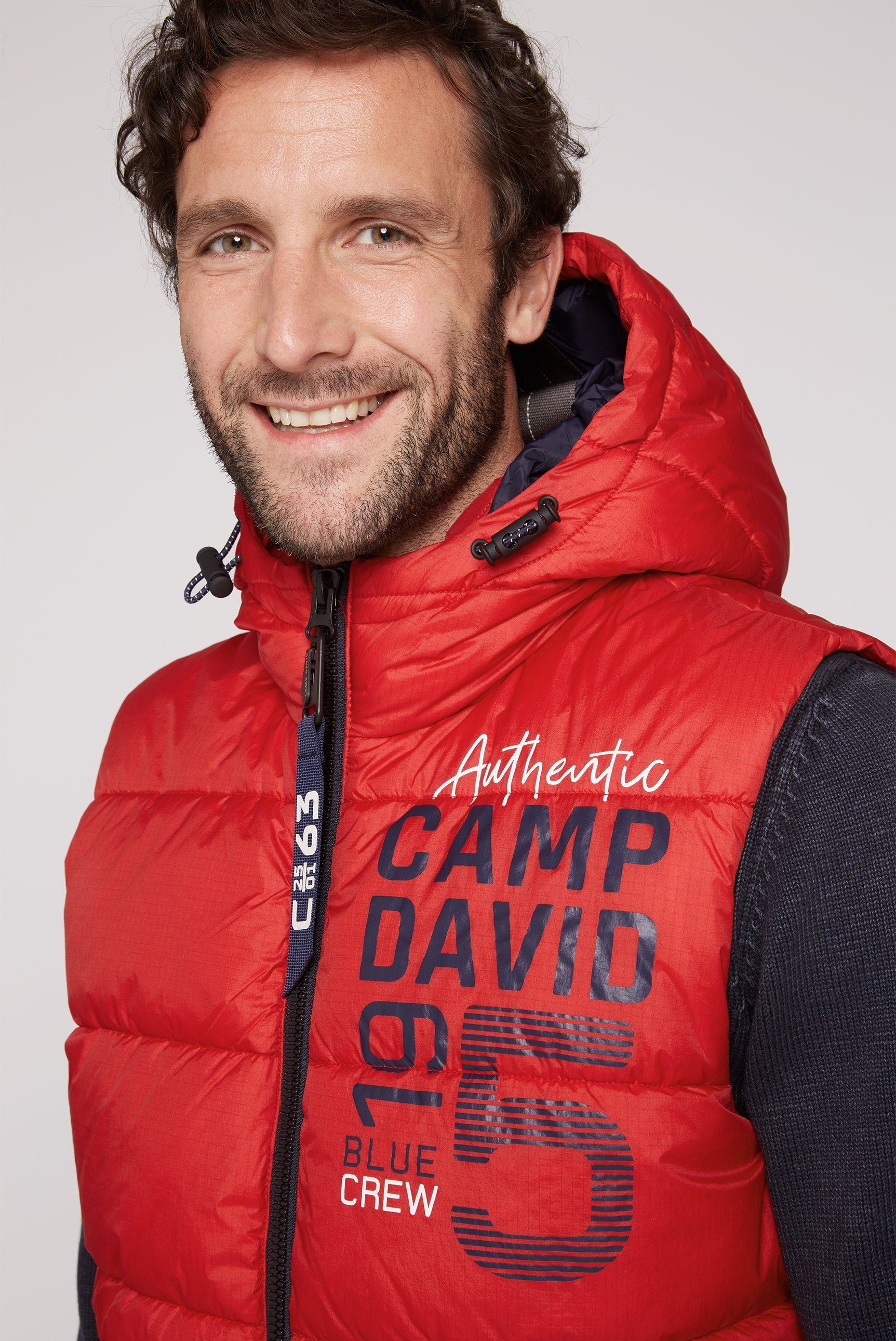 CAMP DAVID Bodywarmer met ritszakken