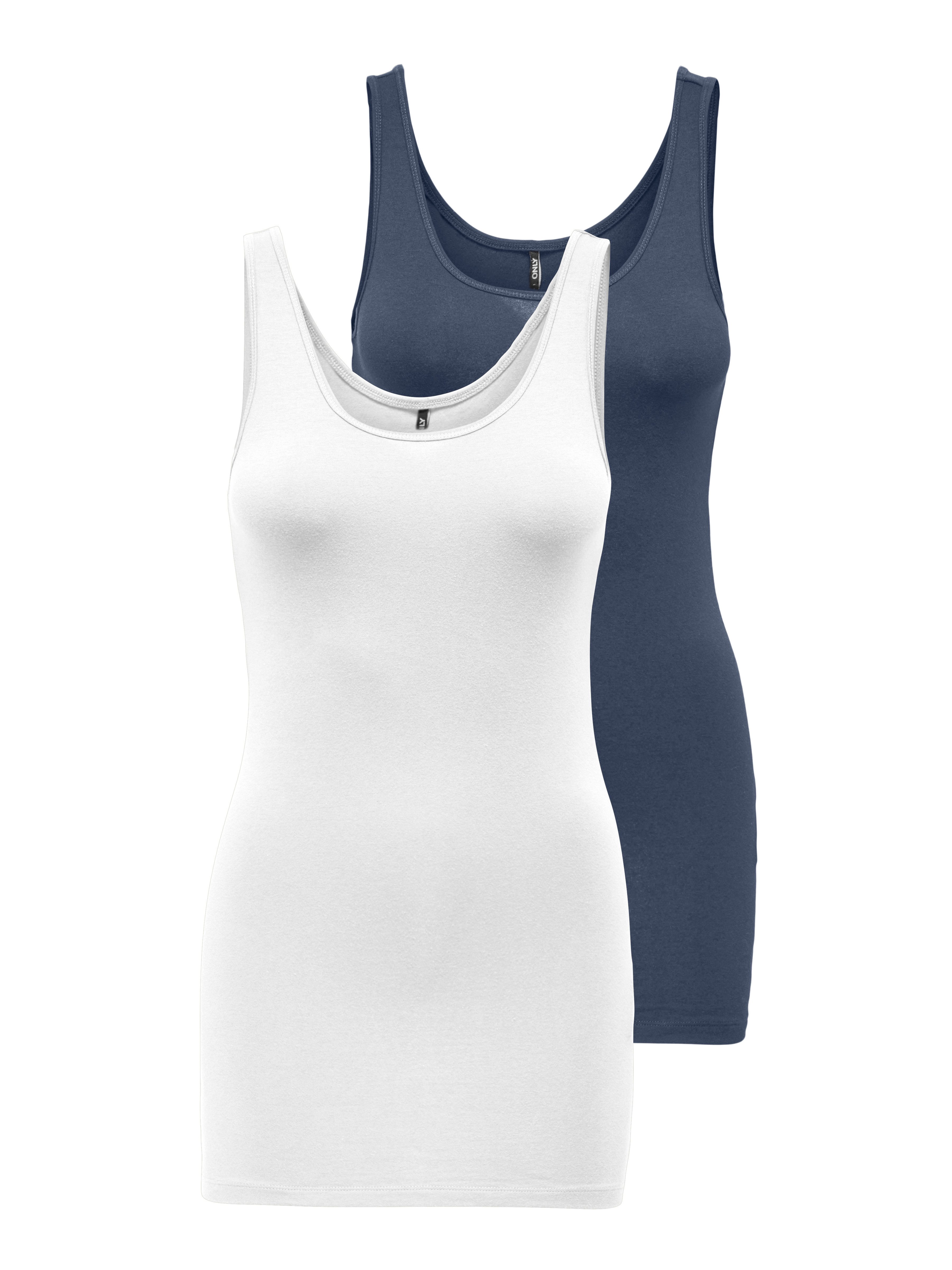 Only Tanktop ONLLIVE LOVE NEW LONG TT 2PACK NOOS (2-delig, Set van 2)
