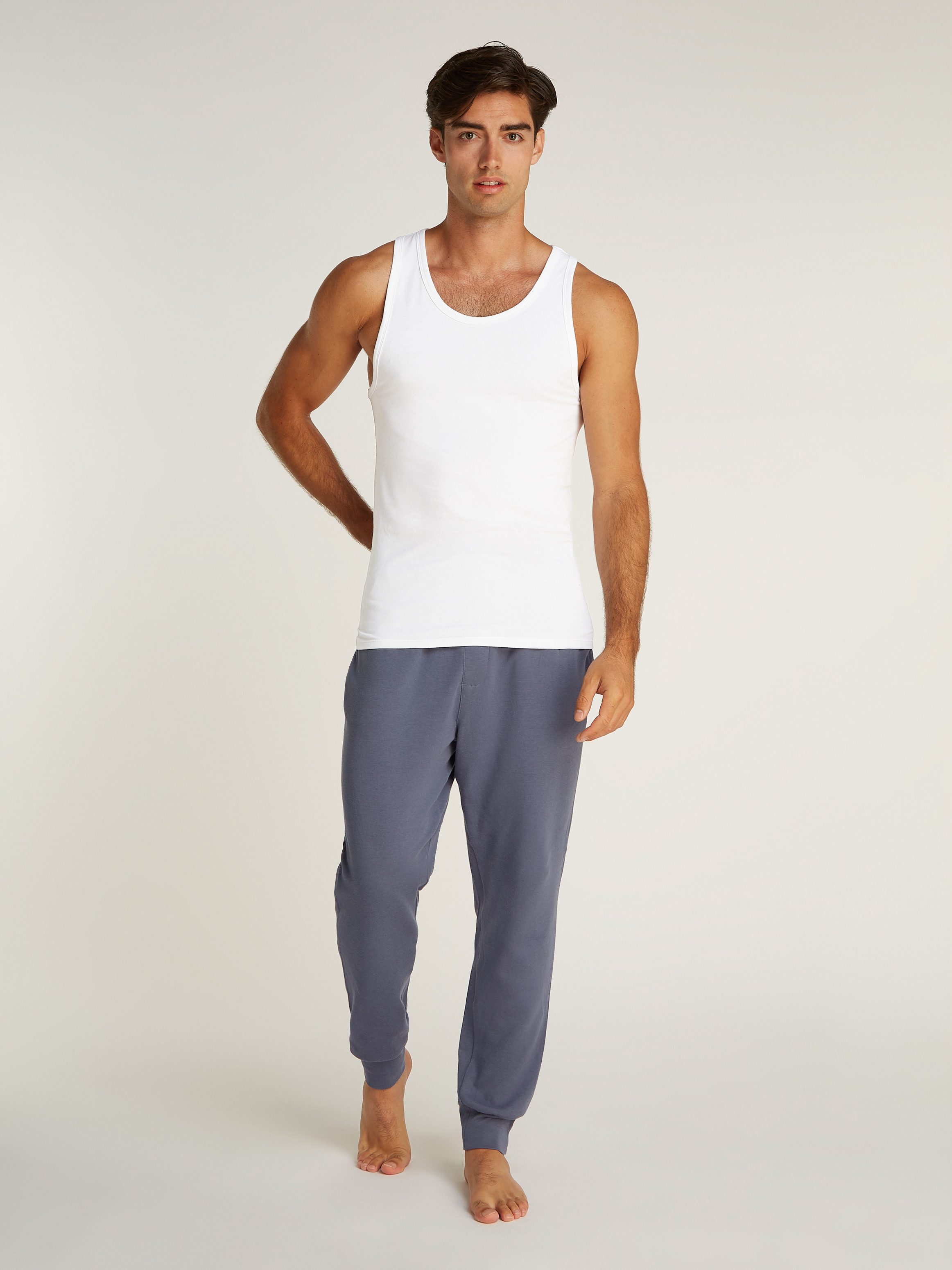 Calvin Klein T-shirt TANK 3PK met logo aan de zoom (3-delig, Set van 3)