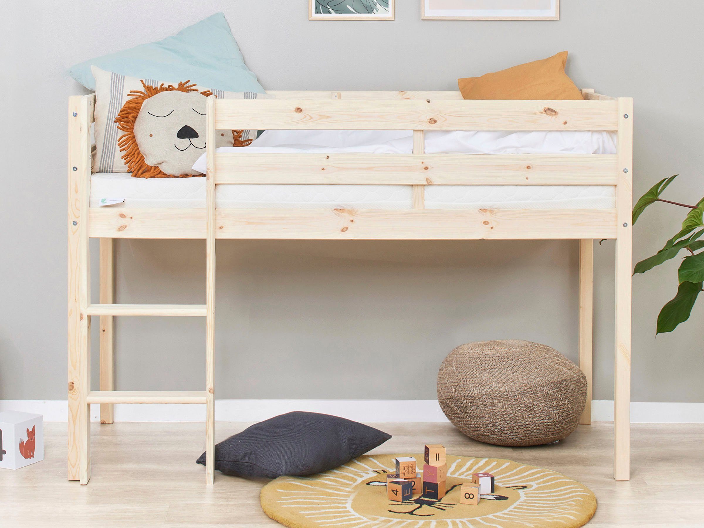 Hoppekids Speelbed ECO COMFORT, hoogslaper, deelbaar in 2 eenpersoonsbedden