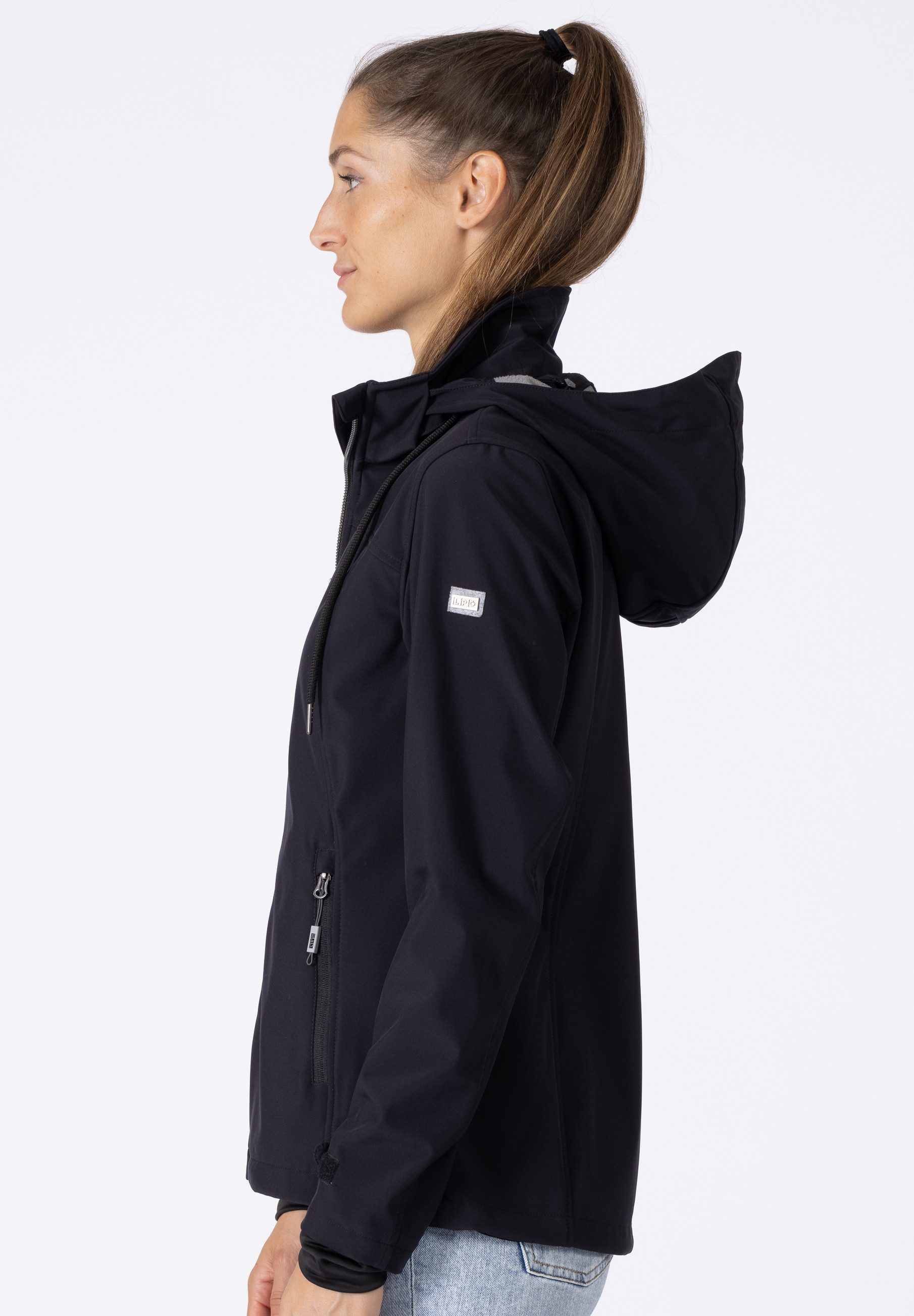 DEPROC Active Softshell-jack DECORAH PEAK V WOMEN met afneembare capuchon