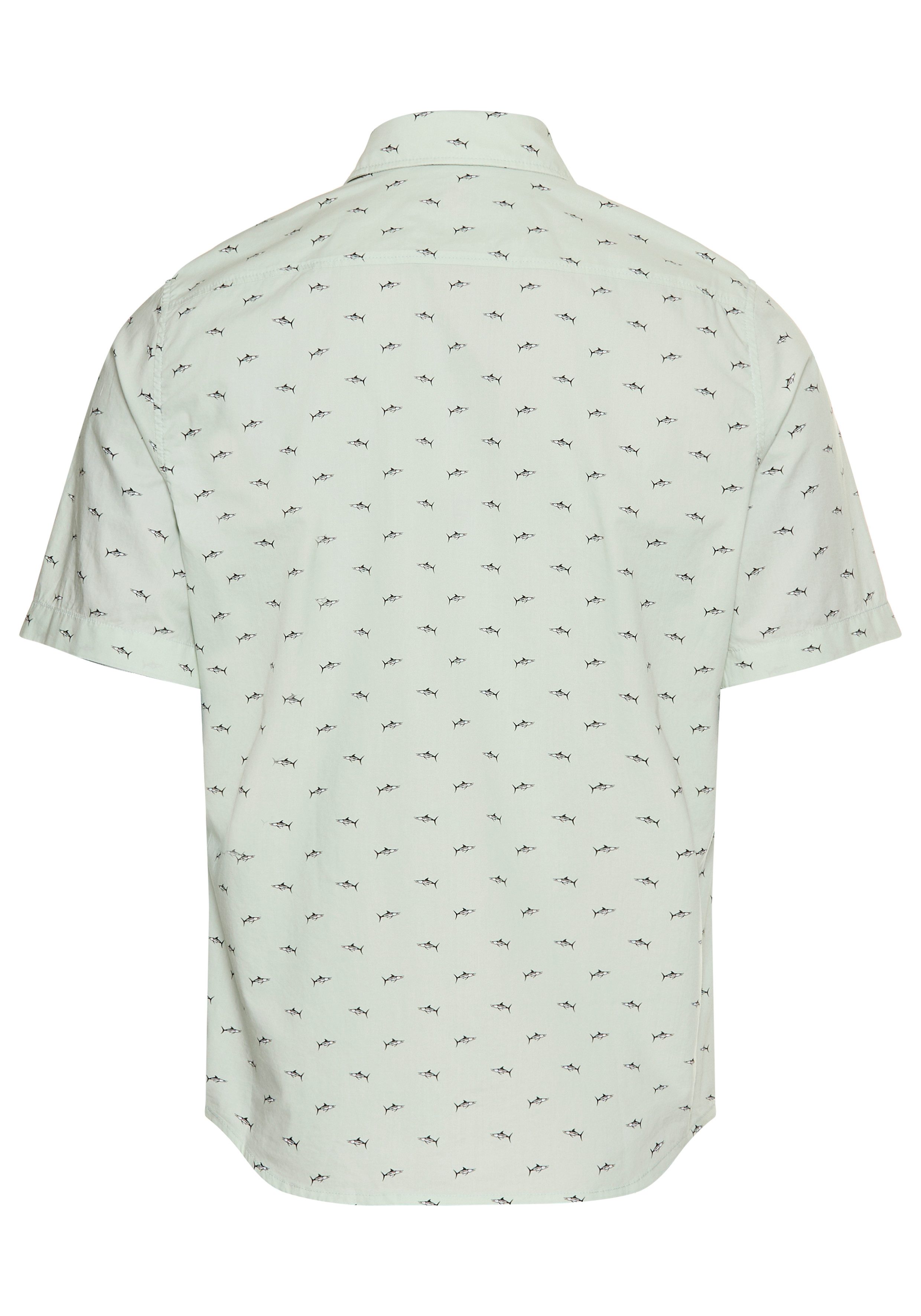 Boss Orange Overhemd met korte mouwen Rash met doorlopende logo-print