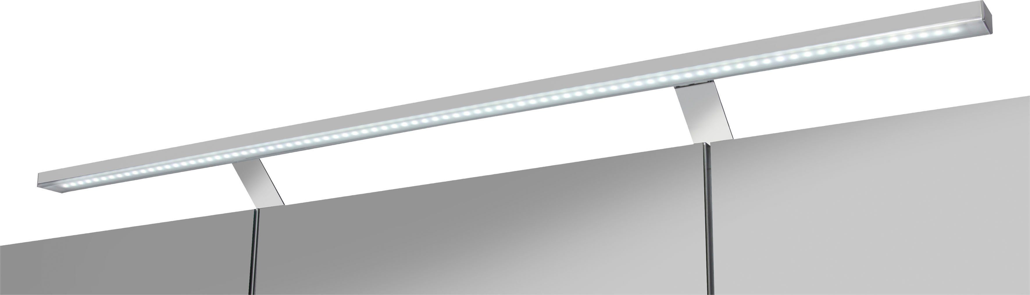 welltime Spiegelkast Torino made in Germany Breedte 120 cm, 3-deurs, ledverlichting, schakelaar-/stekkerdoos