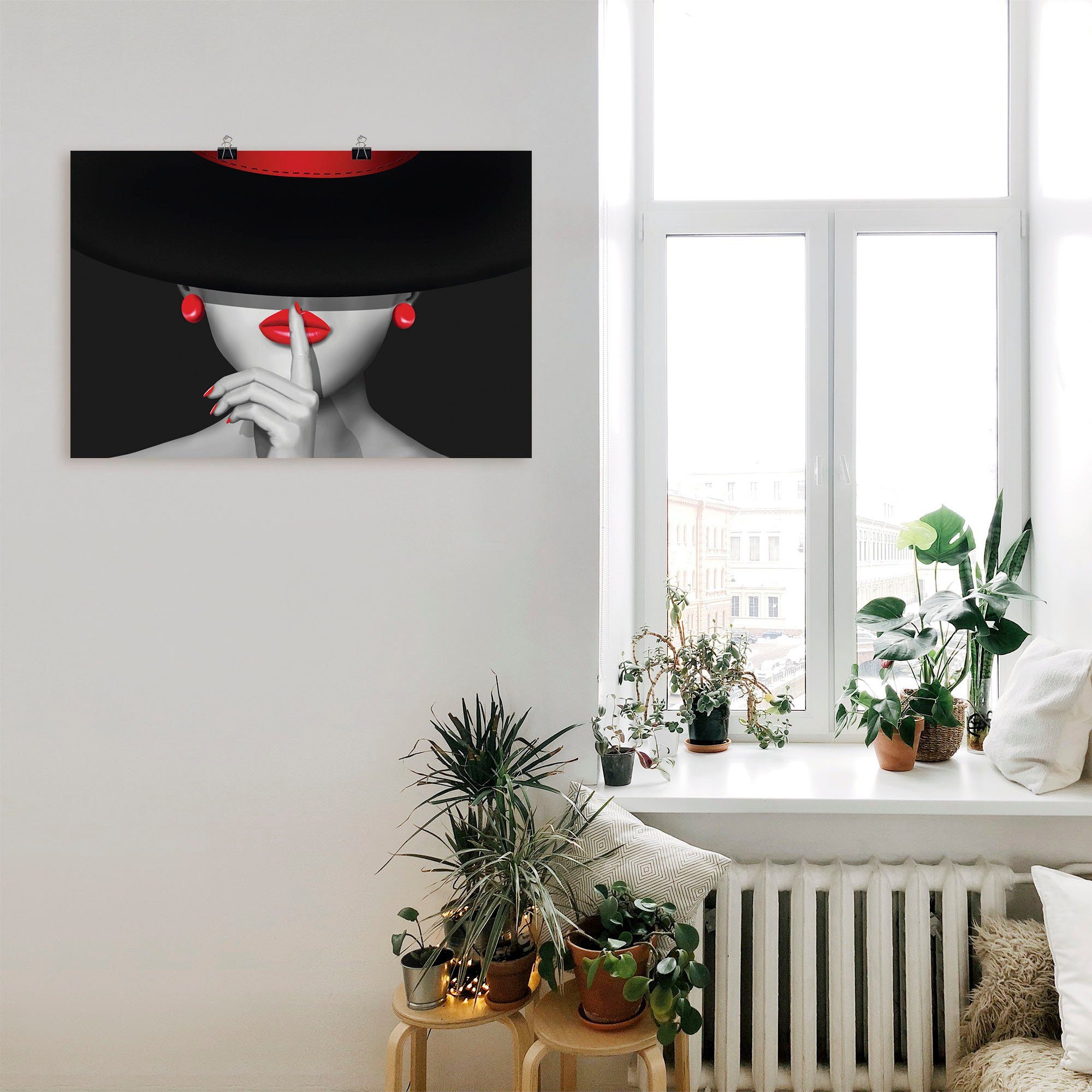 Artland Artprint Wees stil als artprint van aluminium, artprint voor buiten, artprint op linnen, poster, muursticker