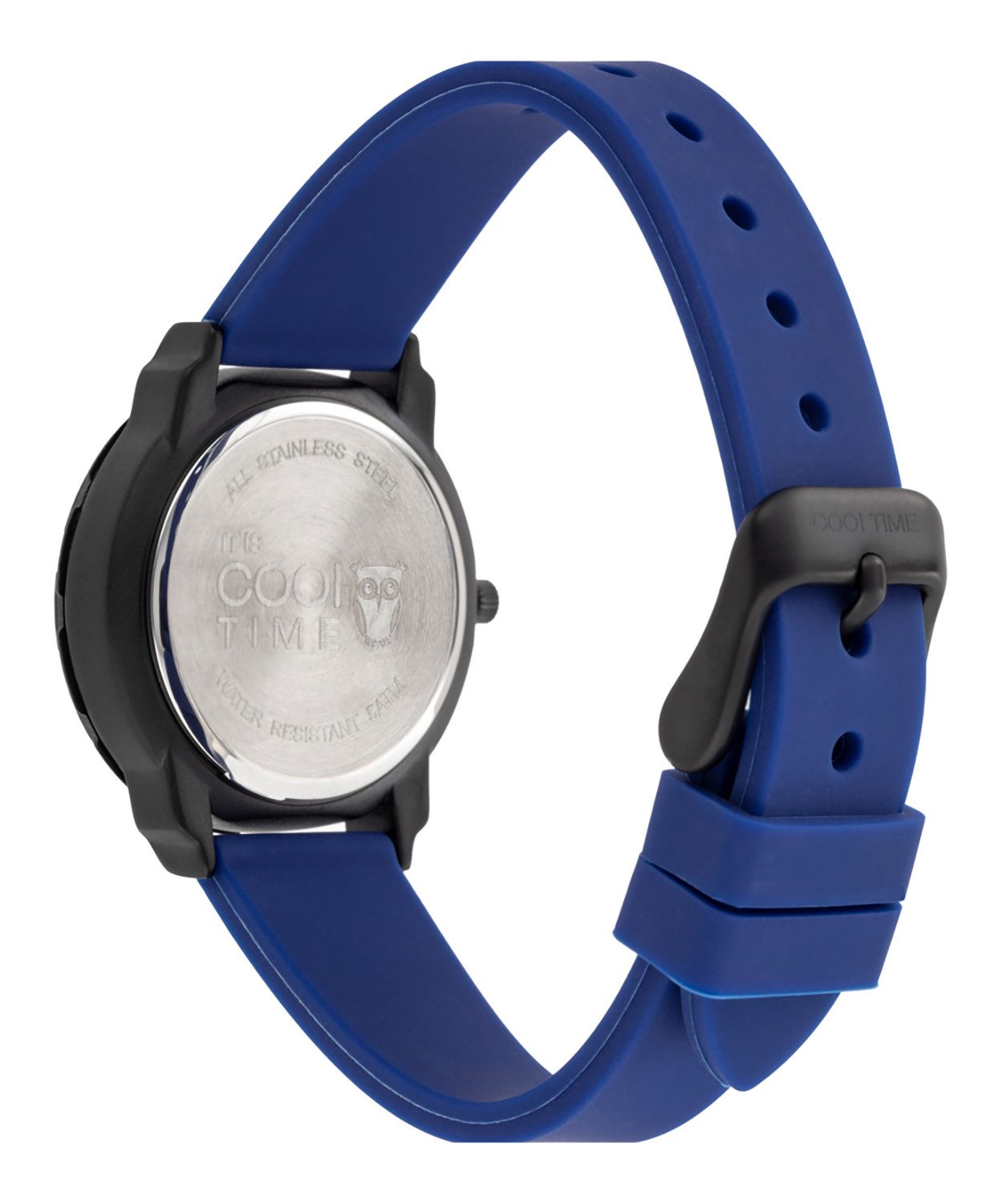 COOL TIME Kwartshorloge The Cool Blue Soccer Horloge, siliconen armband, kinderhorloge, jongen, analoog