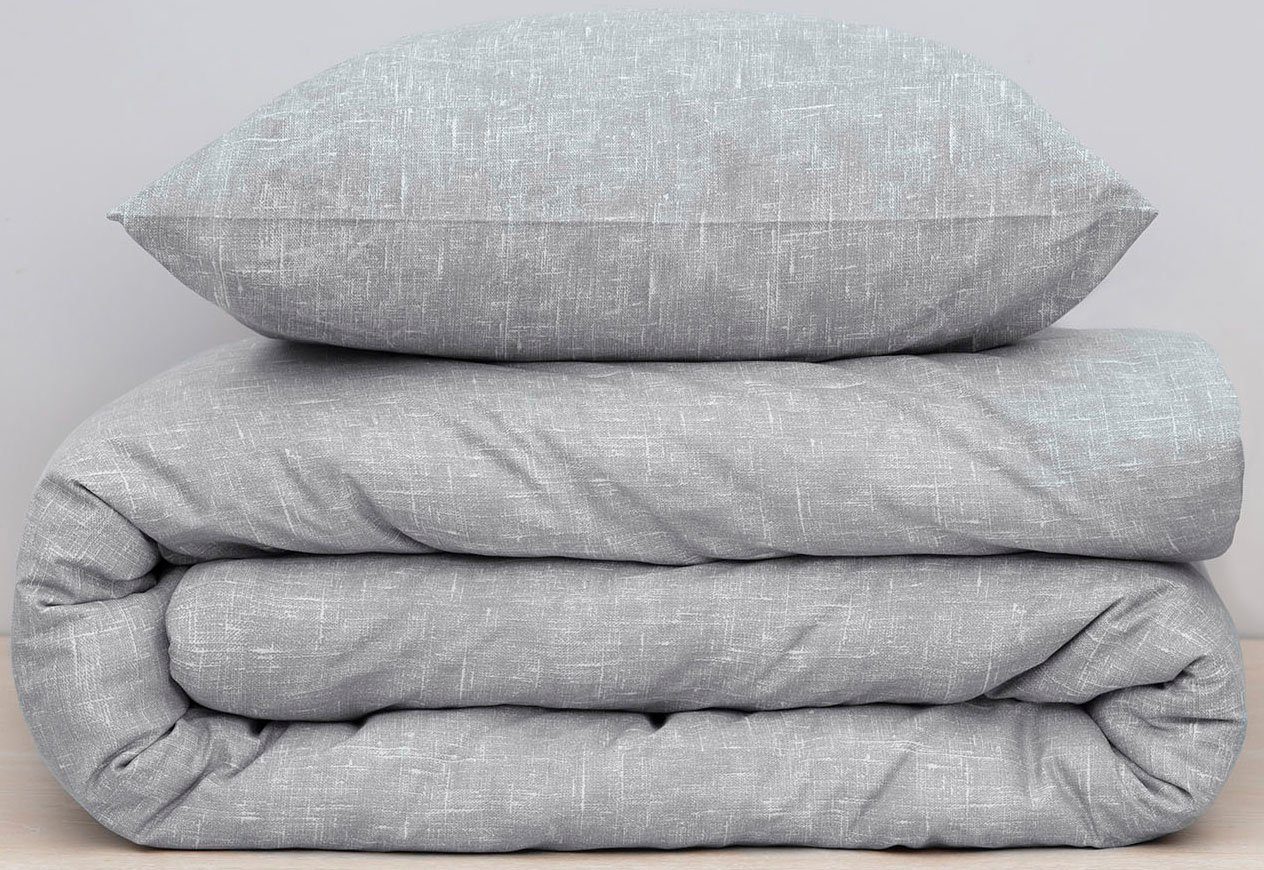damai Beddengoed Ebba met structuur-effect in elegante kleuren, 100% katoen, met rits