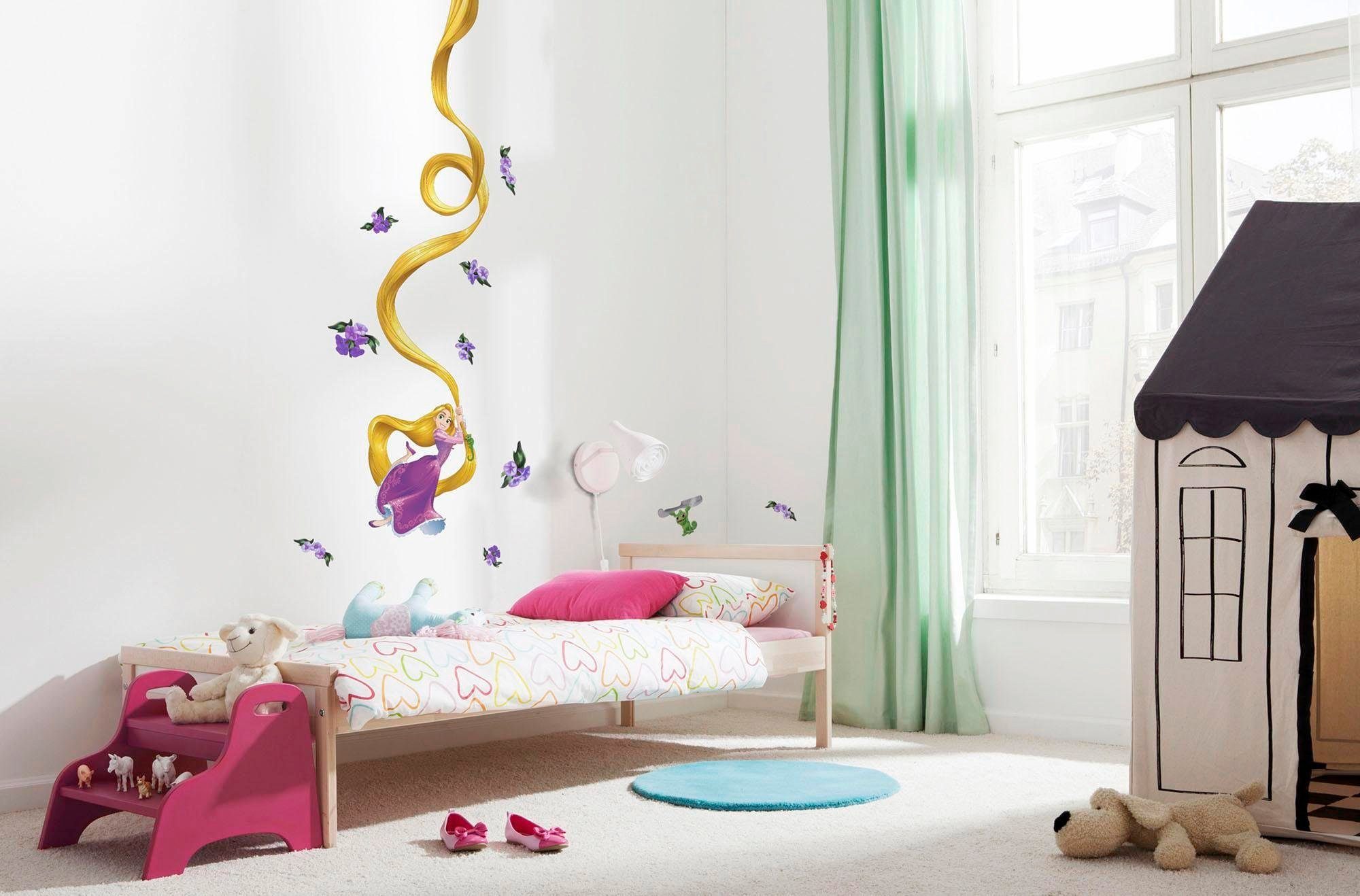 Komar Wandfolie Rapunzel - afm. 100 x 70 cm zelfklevend, wandstickers, kinderkamer