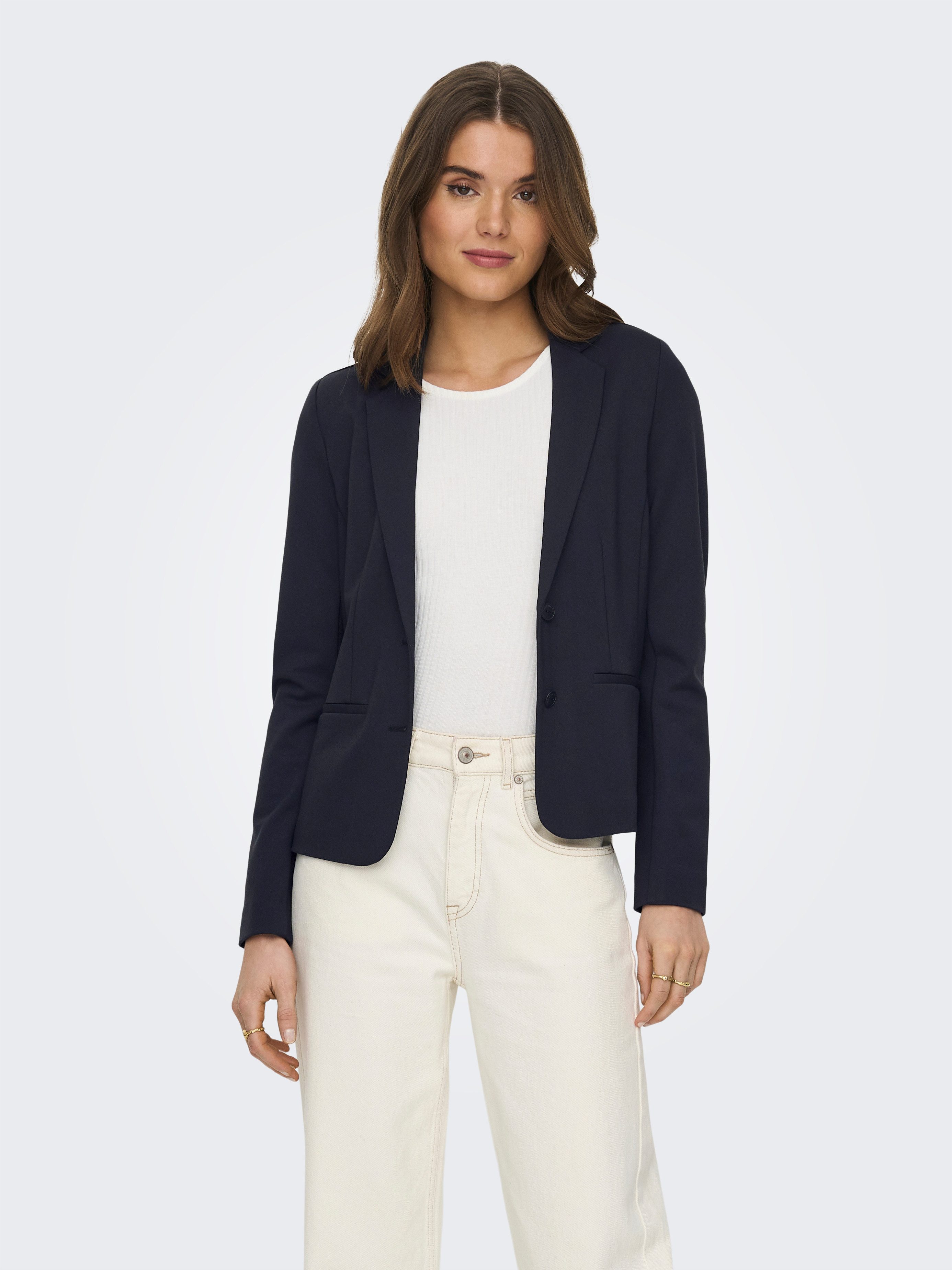 Only Jerseyblazer ONLPOPTRASH – 2-knoops blazer met getailleerd silhouet