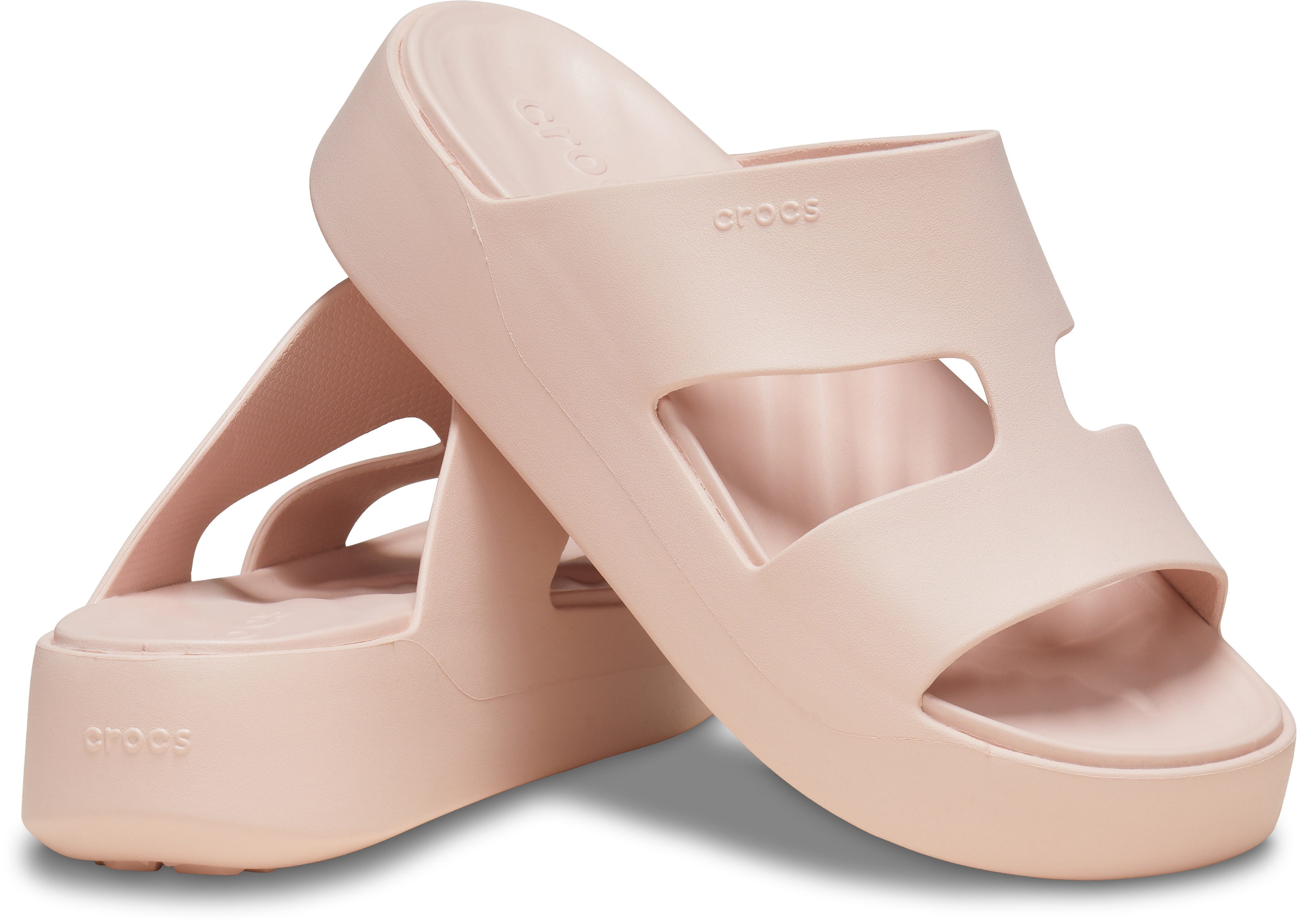 Crocs Badslippers Getaway Platform H-Strap zomerschoen, slippers, badschoen, poolslides, zachte binnenzool