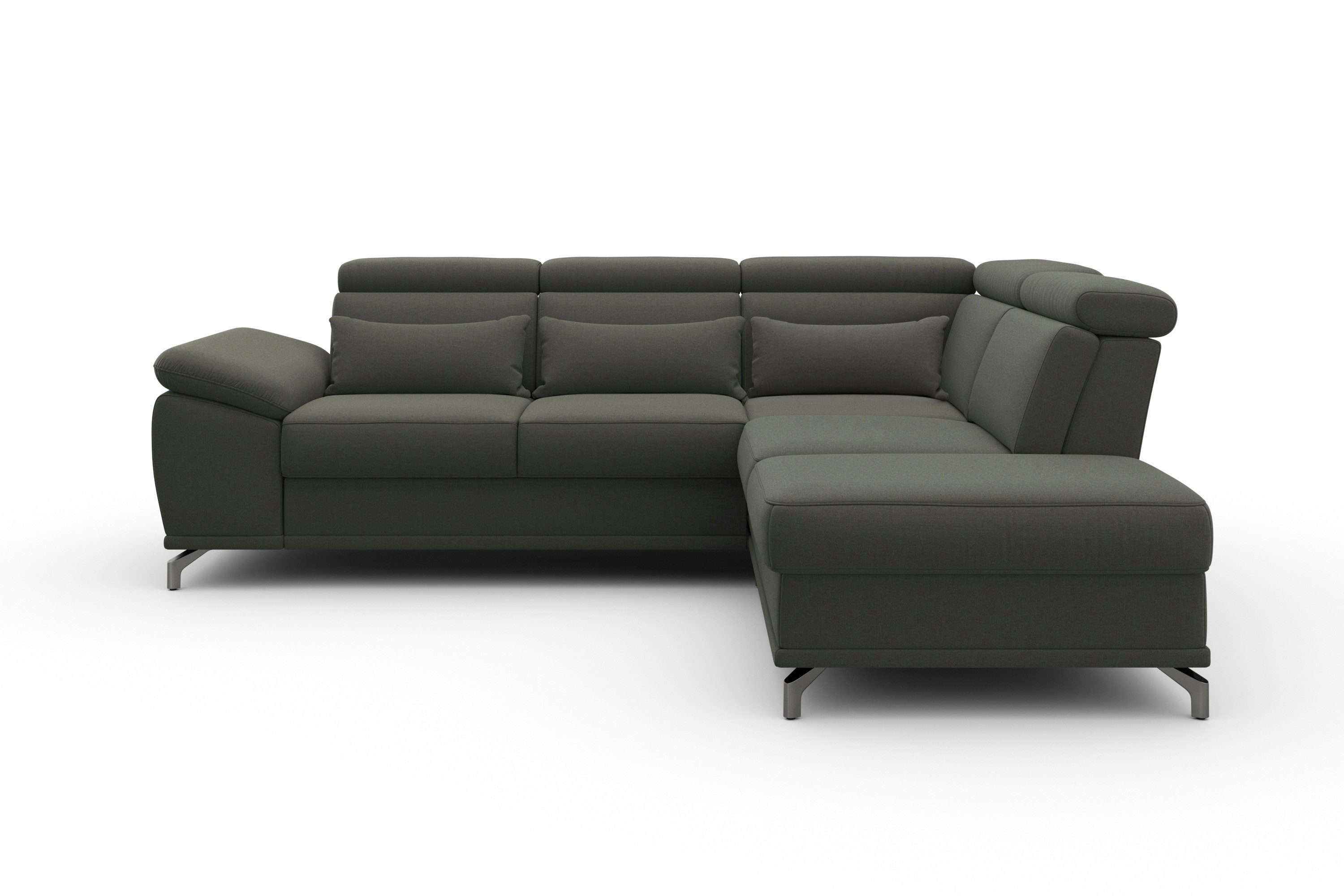 sit&more Hoekbank Cabrio L-vorm, met zitdiepteverstelling, arm- en hoofdsteunverstelling
