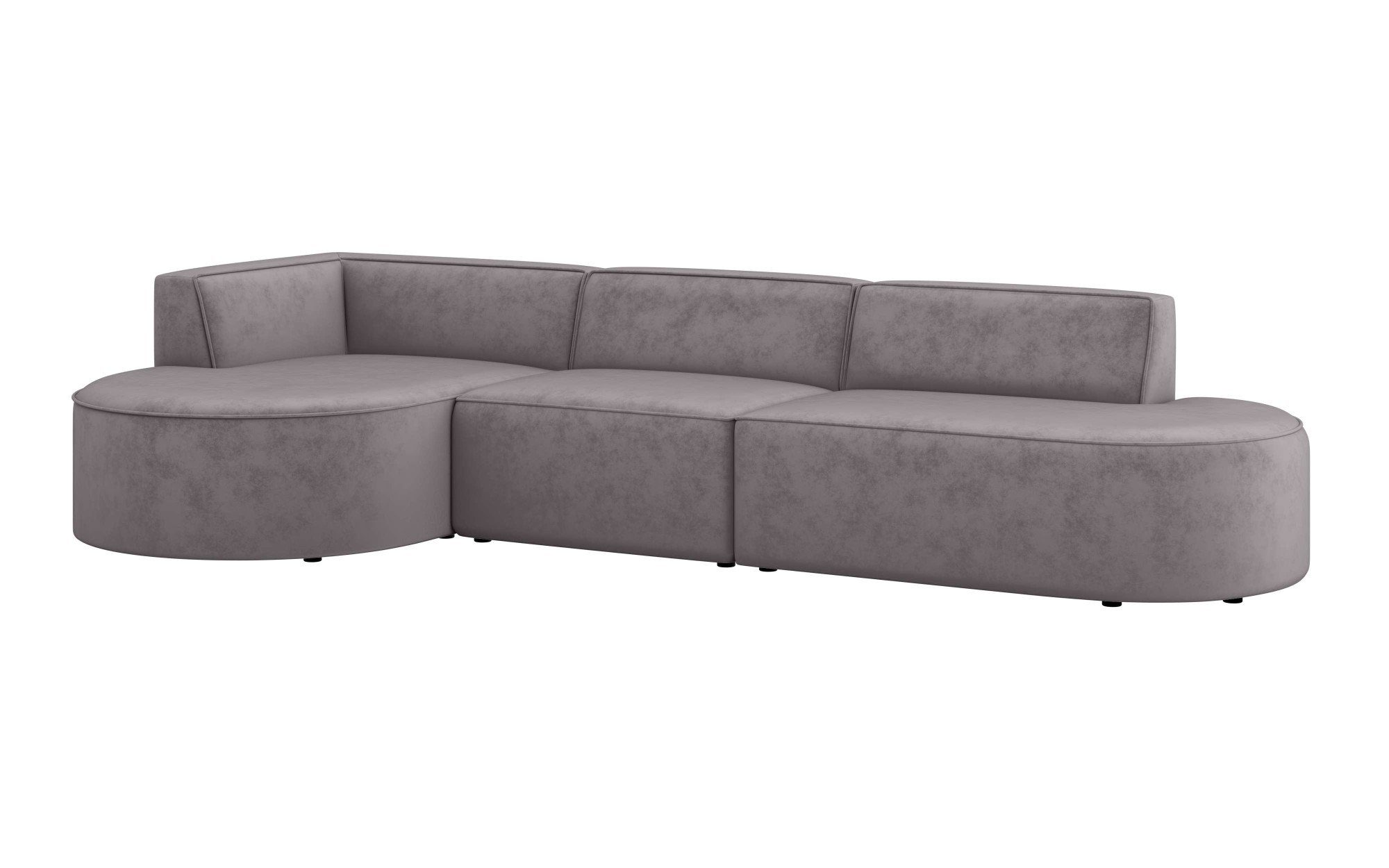 andas Hoekbank EIVIND designerbank met ottomane rechts/links, B/D/H: 343/159/72 cm