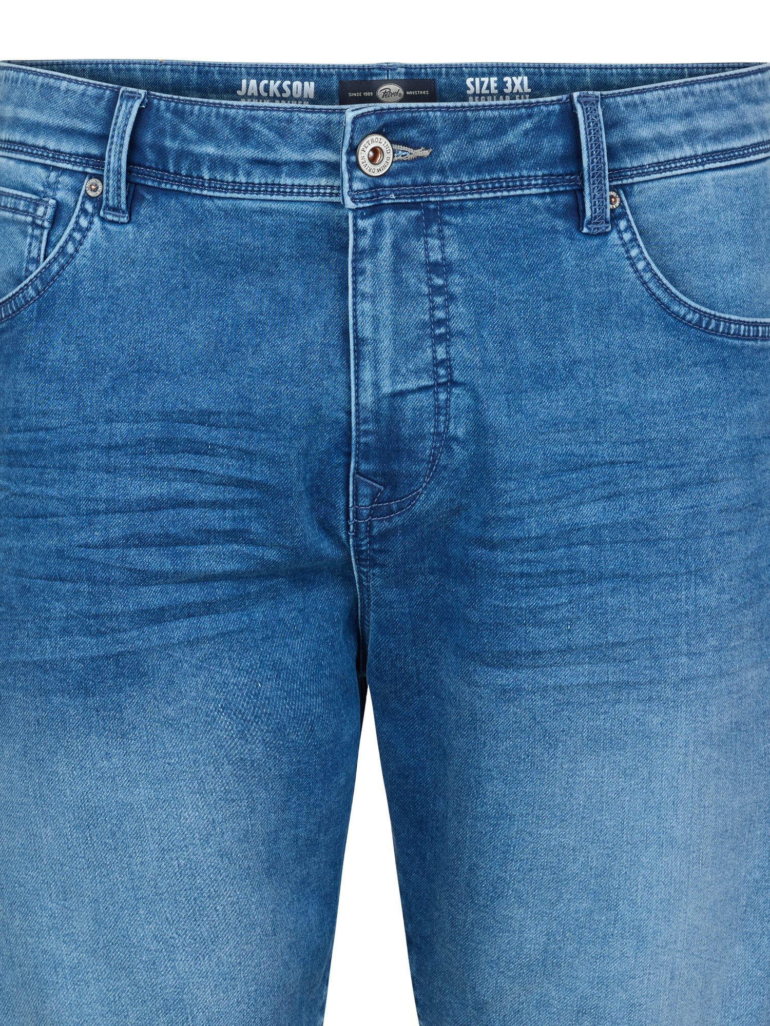 Petrol Industries Jeansshort met omslag