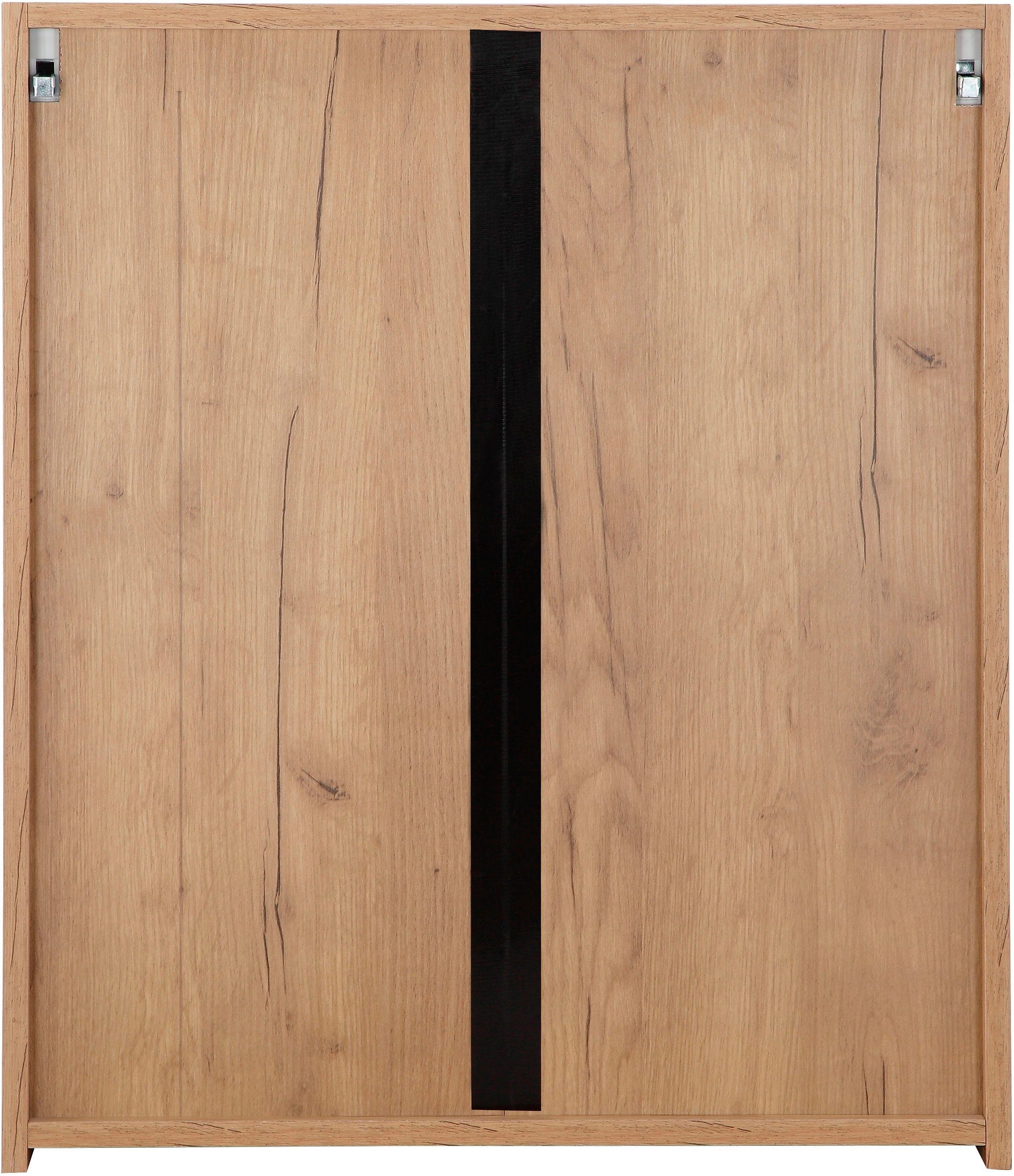 welltime Badkamerserie Lund badkamermeubelset badkamerkast badkamerset Spiegelkast, wastafelonderkast en wasbak breedte 60 cm (complete set)