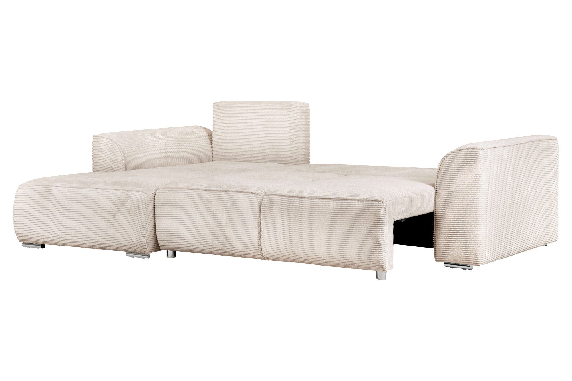 INOSIGN Hoekbank BEATRICE optionele slaapbank met bedlade, B/D/H: 265/170/86 cm