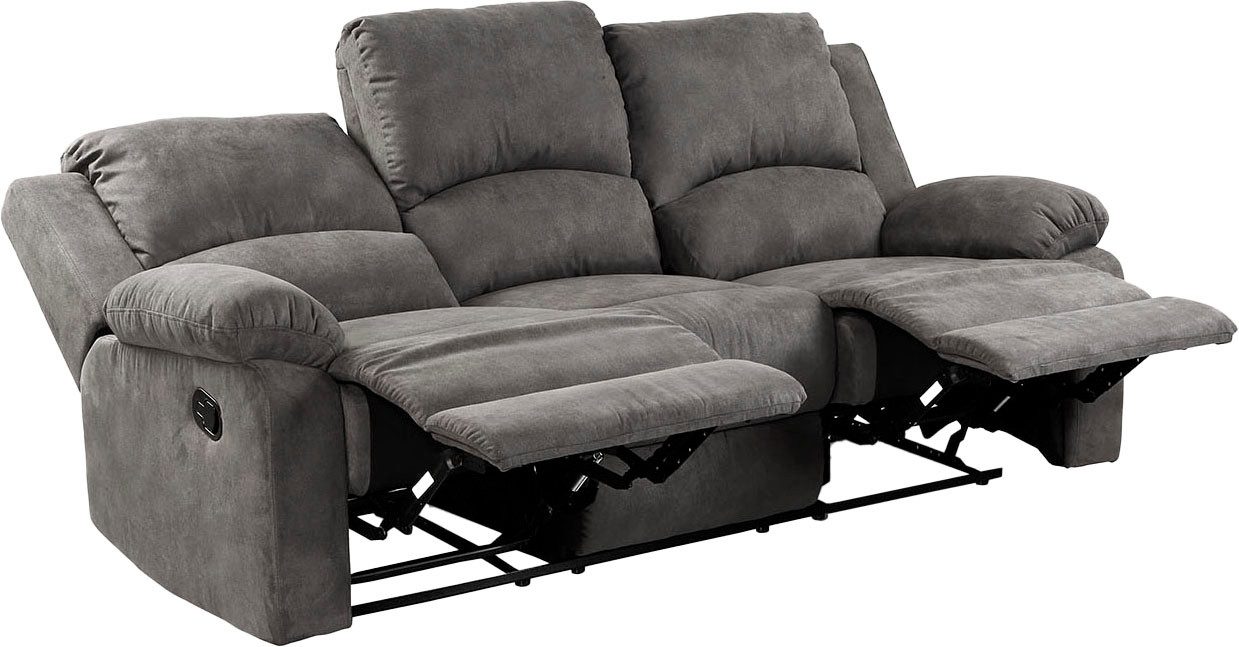 Jockenhöfer Gruppe 3-zitsbank Dakota Ligfunctie met halfautomatische relaxfunctie, TFK bekleding