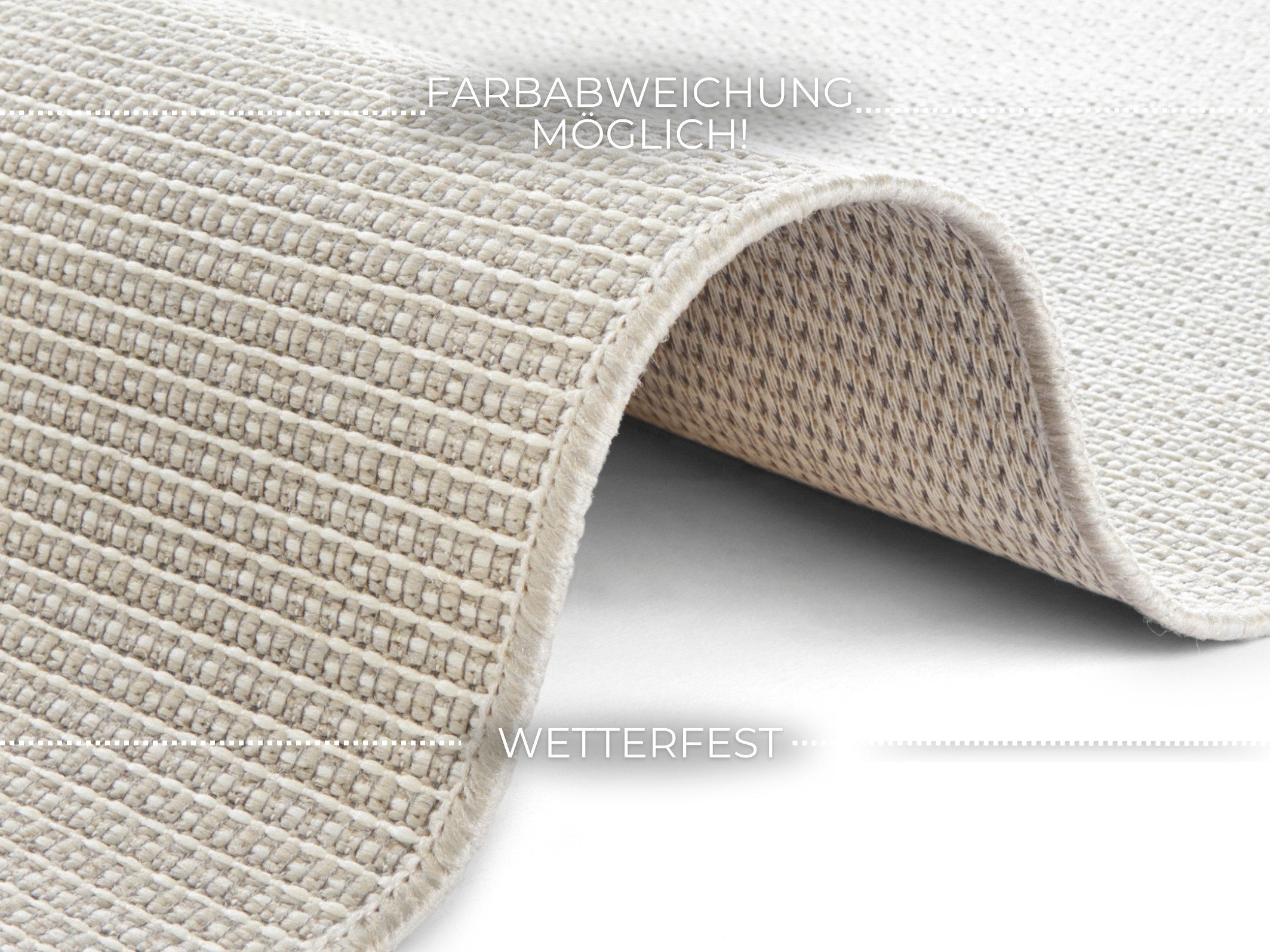 ELLE DECORATION Vloerkleed Millau Platweefsel, in- & outdoor, modern, terras, balkon, woonkamer