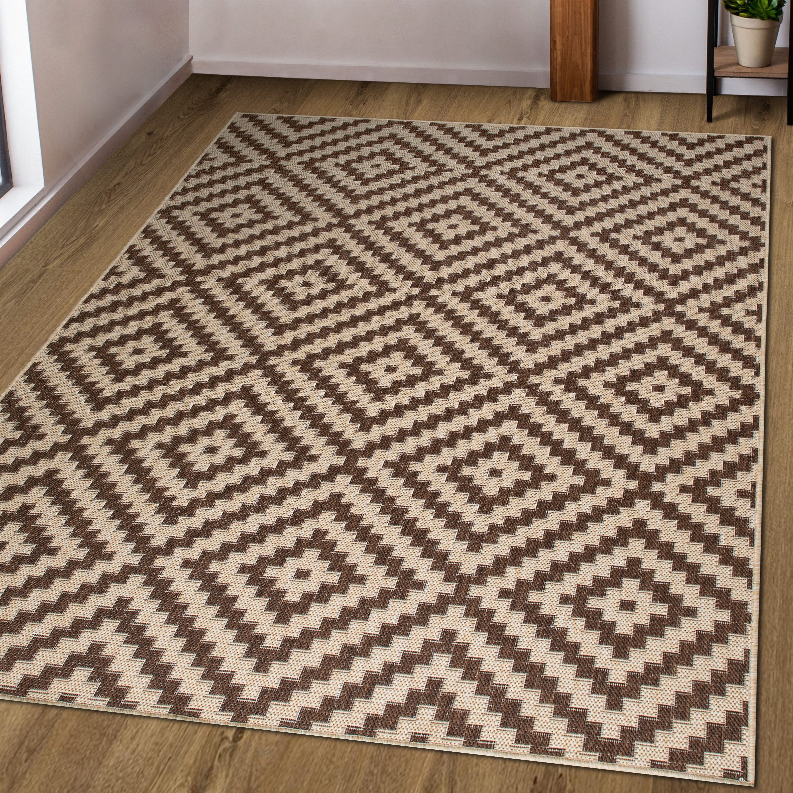 my home Vloerkleed Cordoba is ook als loper verkrijgbaar Geschikt voor binnen en buiten, sisal-look, weerbestendig & uv-bestendig, boho