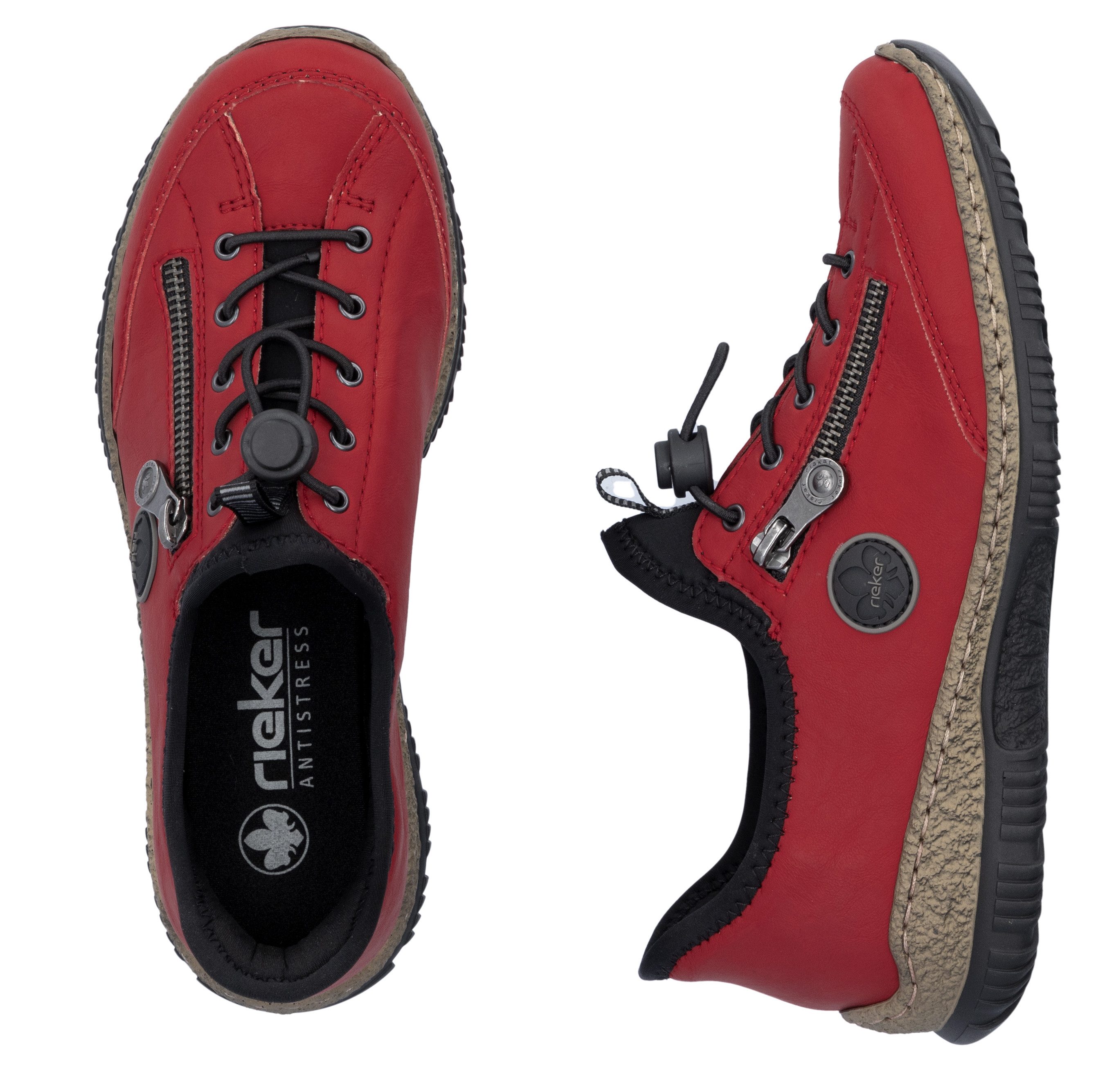 Rieker Slip-on sneakers Ready2GO , instapschoen, vrijetijdsschoen, lage schoen met memosoft-uitrusting