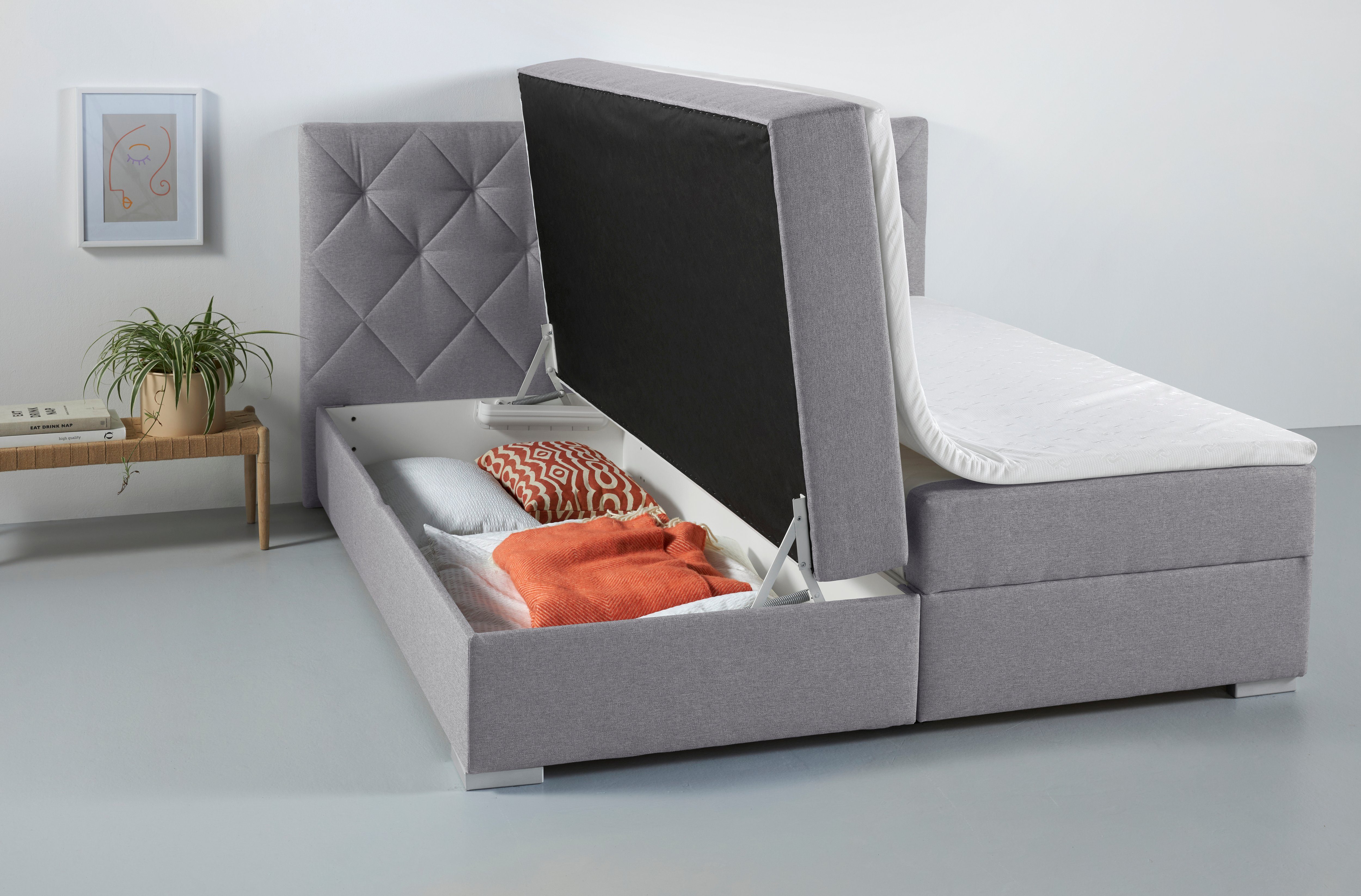 INOSIGN Boxspring Tynan optioneel met bedbox, verkrijgbaar in h2, h3 & h4