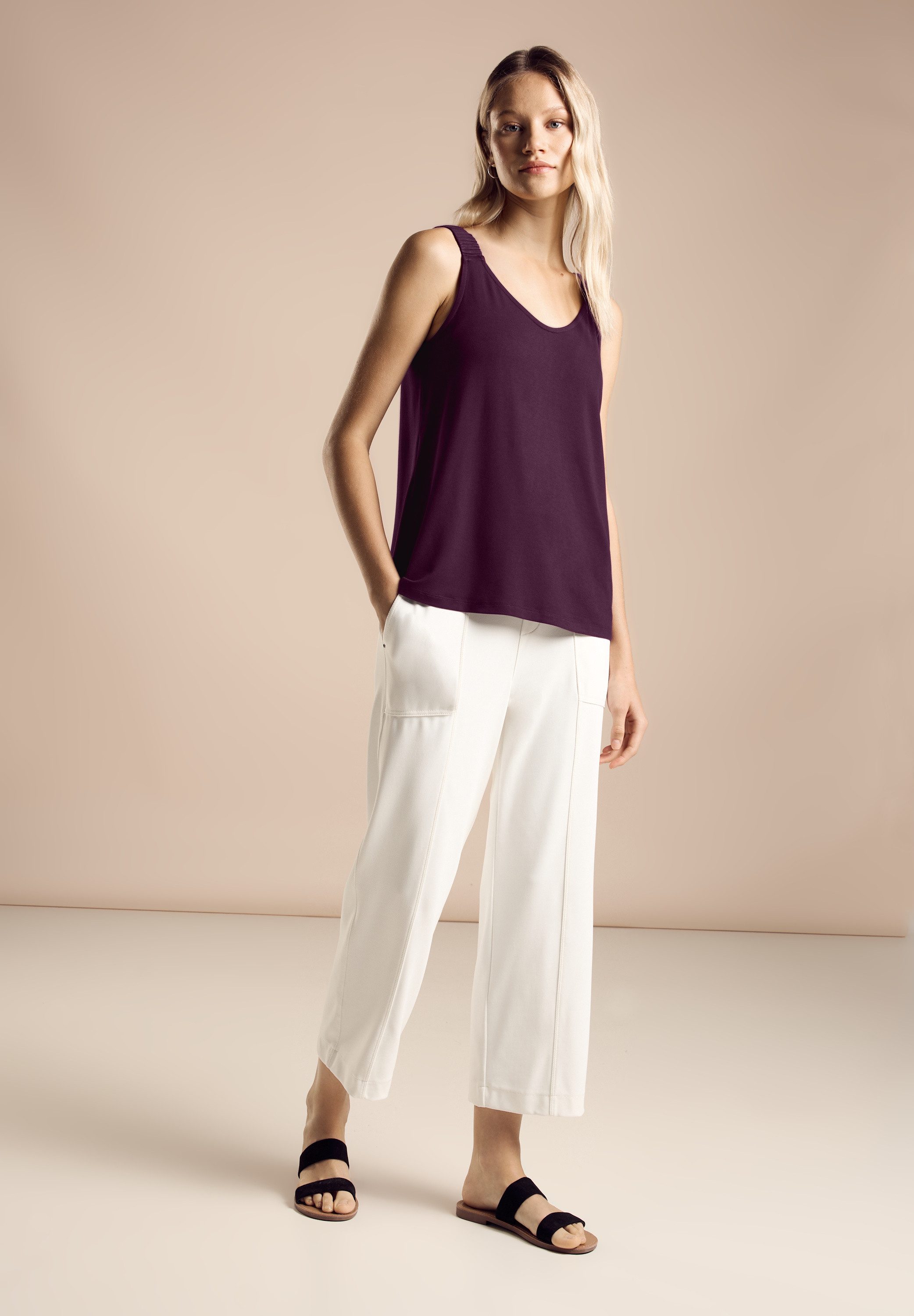 STREET ONE Shirttop met v-hals