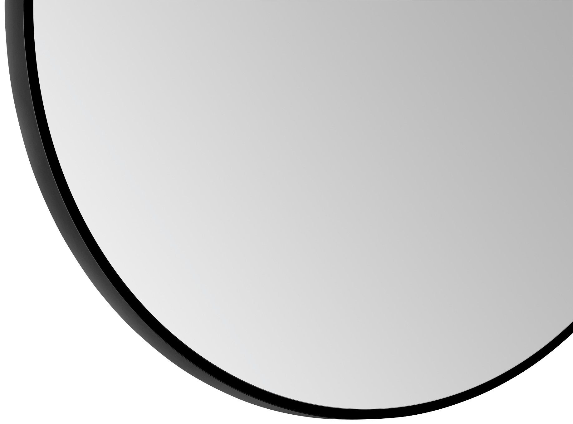 Talos Wandspiegel decoratieve ronde spiegel met aluminiumframe, ø 120 cm