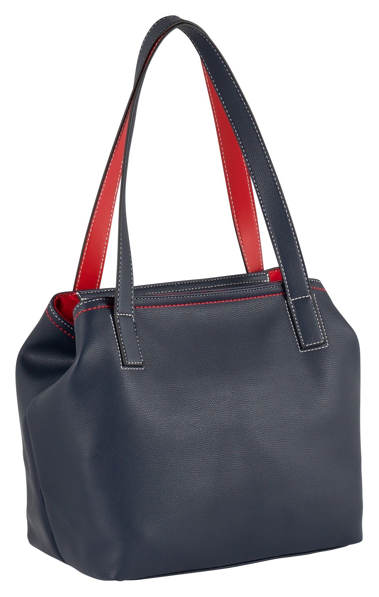 Tom Tailor Shopper Miri mare maritieme stijl met contrasterende naden en doordachte kleuraccenten