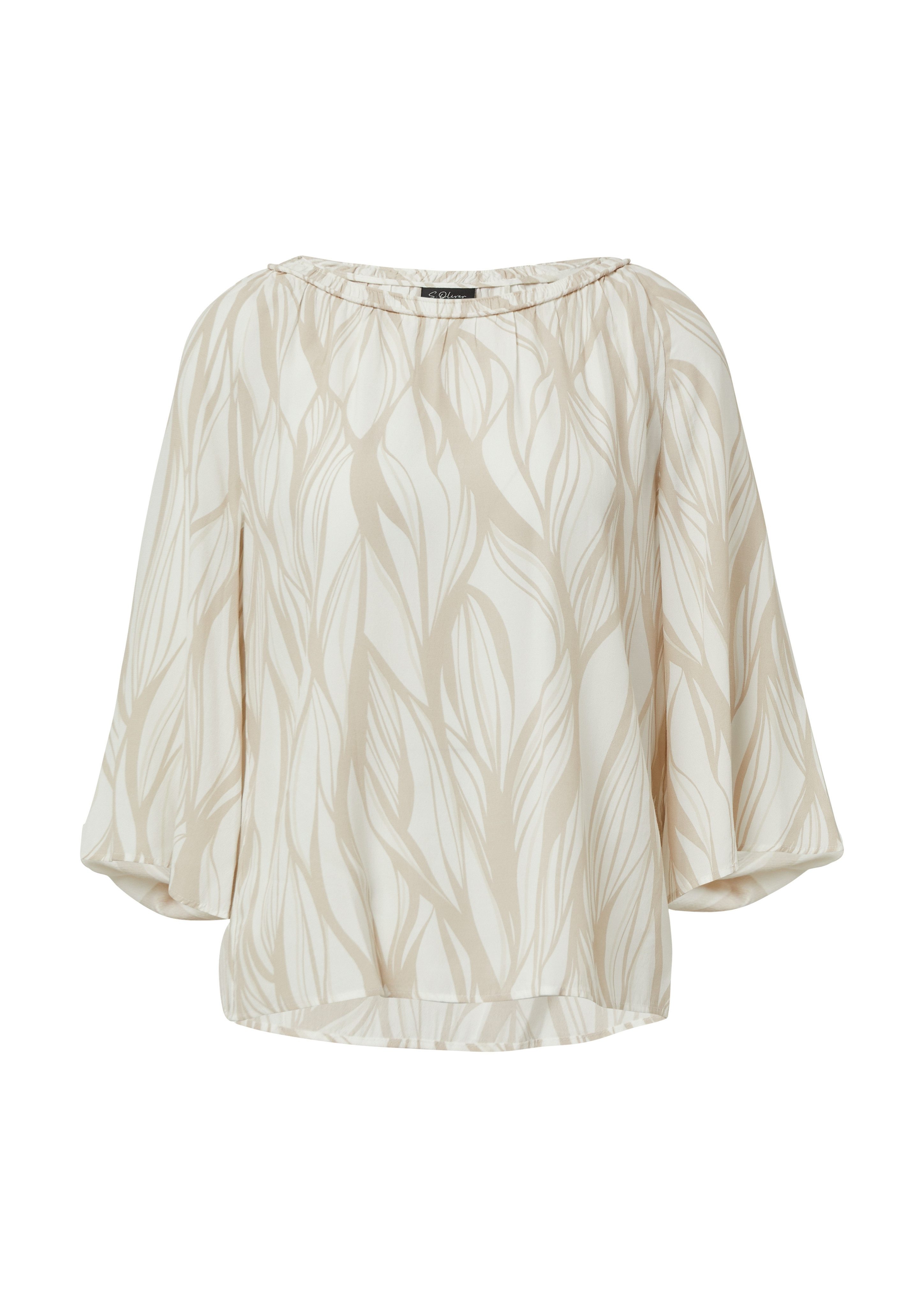 s.Oliver BLACK LABEL Klassieke blouse met print all-over