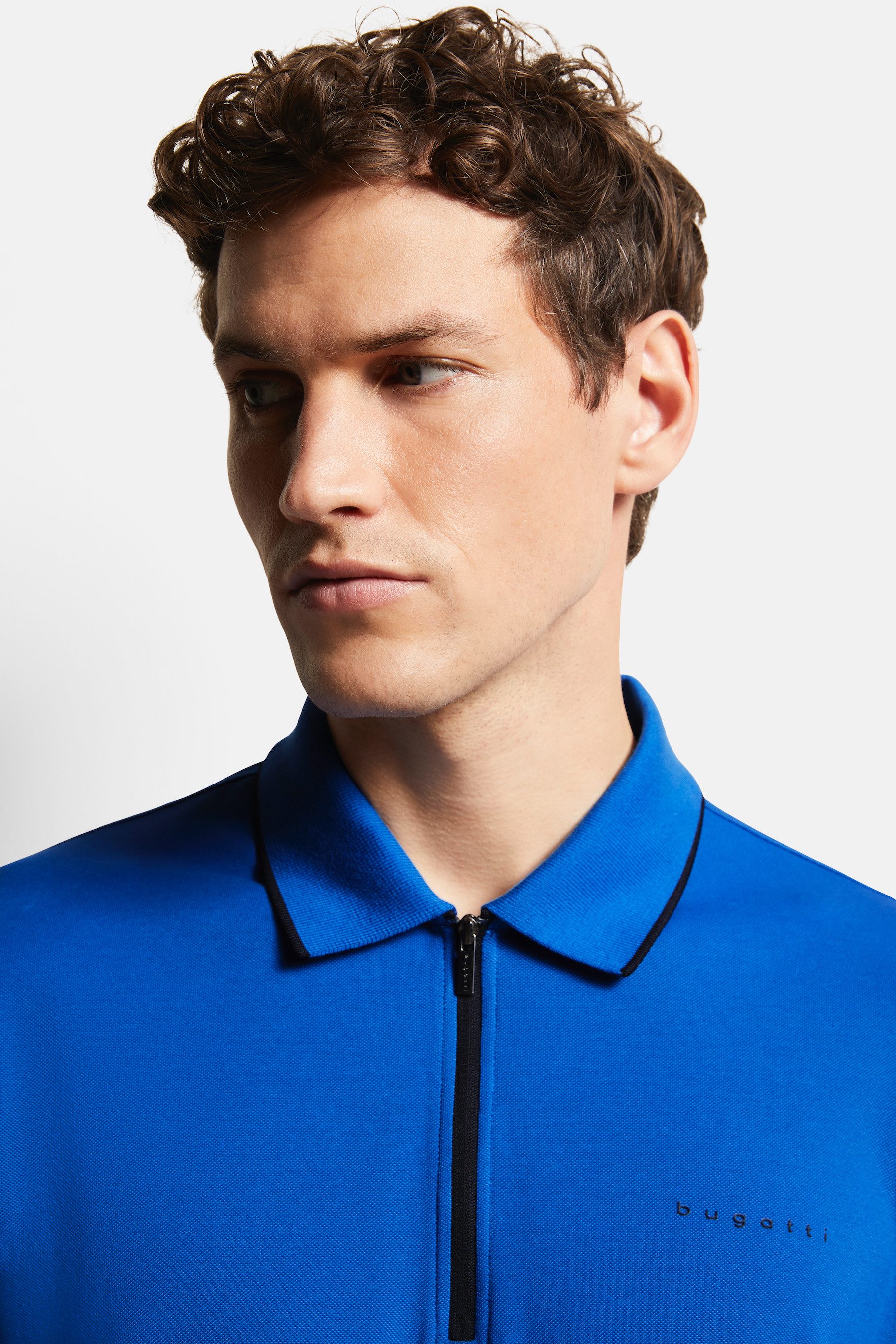 Bugatti Poloshirt met een ritssluiting