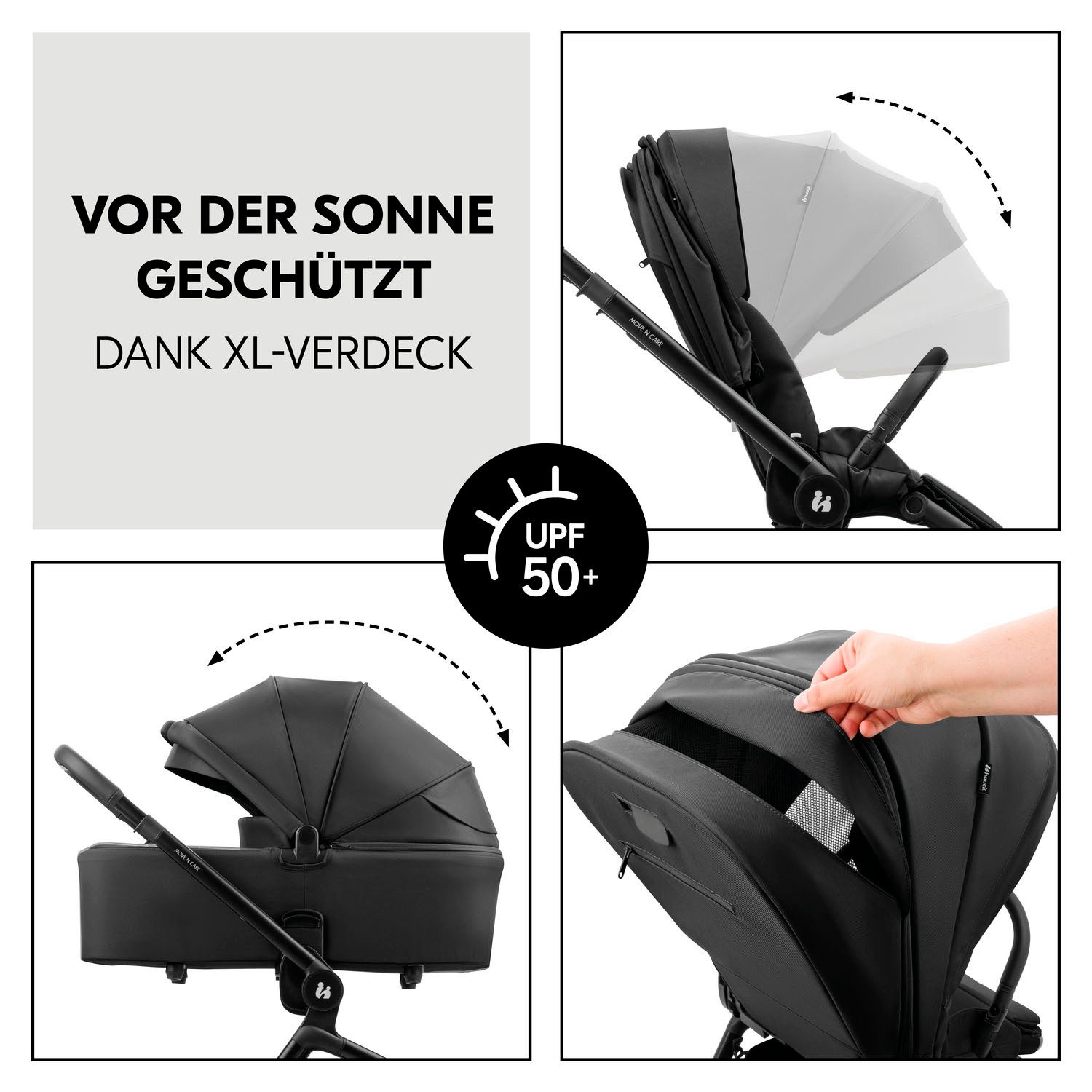 Hauck Combi-kinderwagen Move N Care Set belasting tot 22 kg (set)