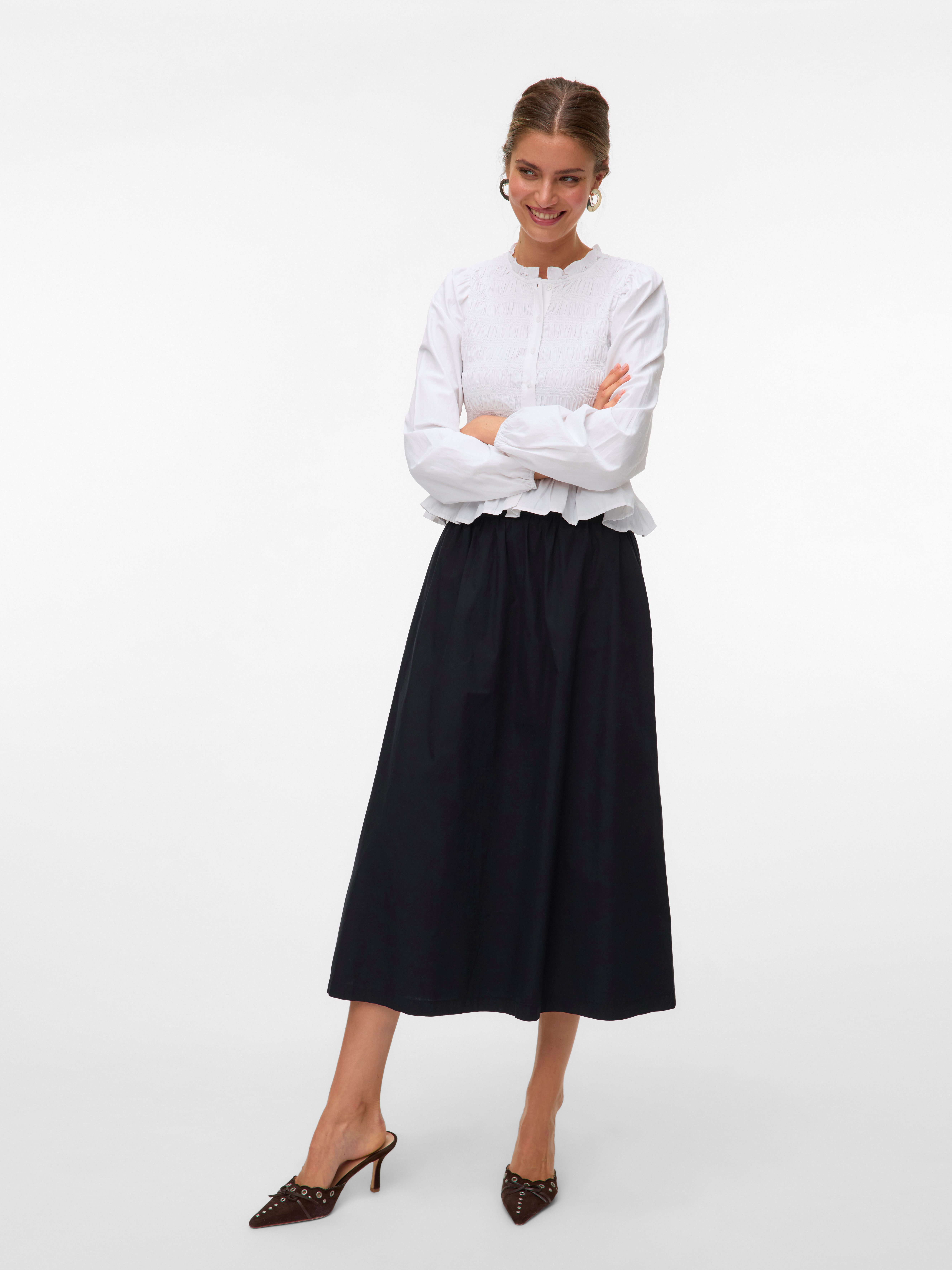 Vero Moda Zomerrok VMCHARLOTTE HW ANKLE SKIRT WVN GA