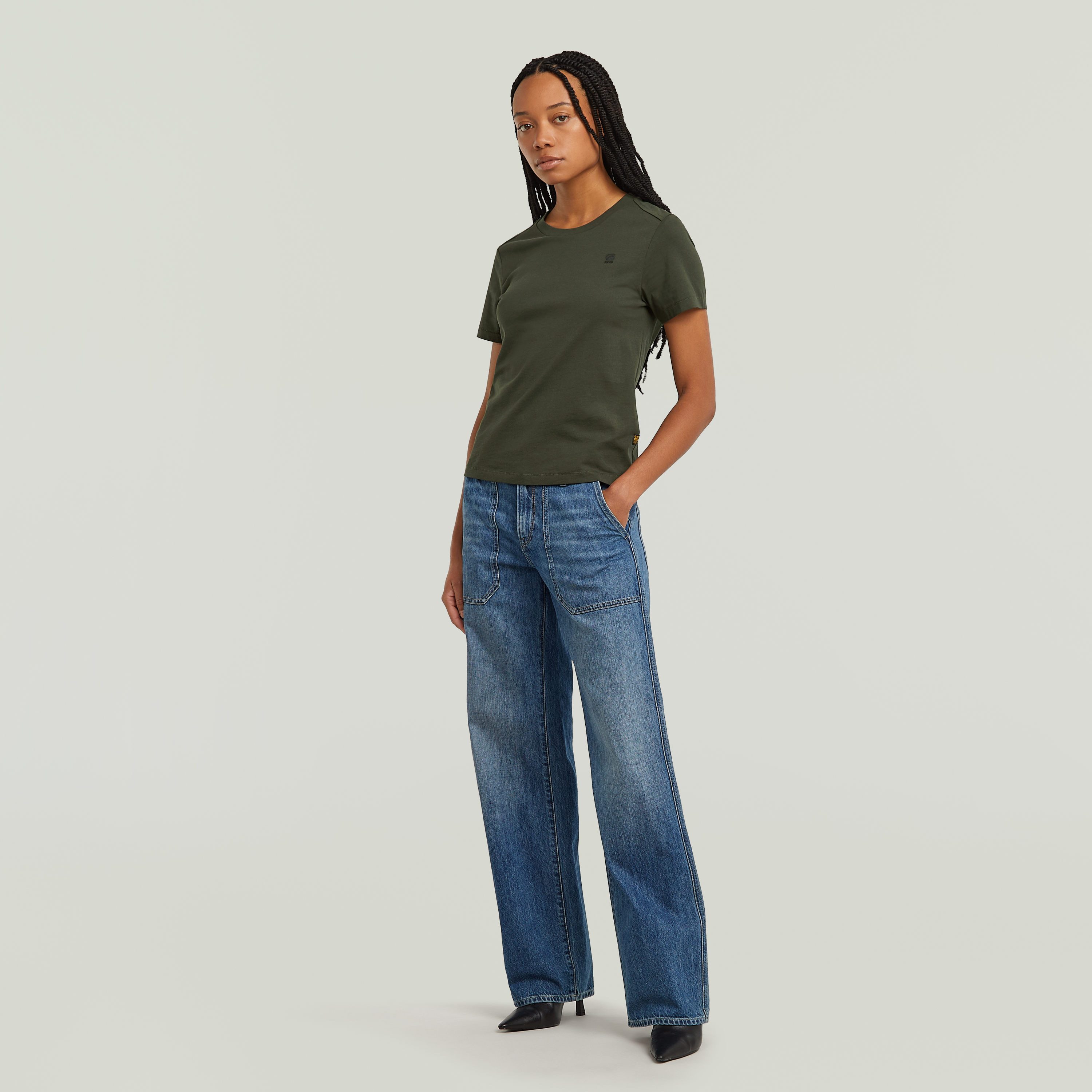 G-Star RAW T-shirt Nifous met klein logoborduursel