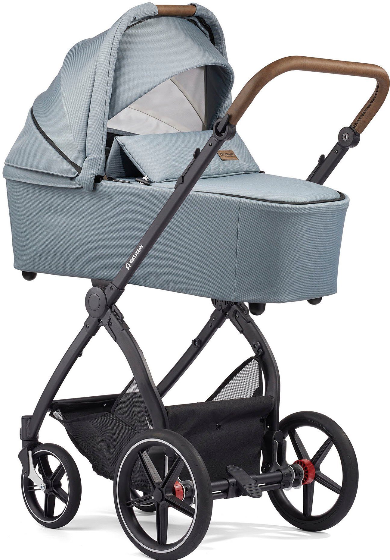 Gesslein Combi-kinderwagen FX4 Soft+ met opzetstuk Classic zwart/tabak, benzine